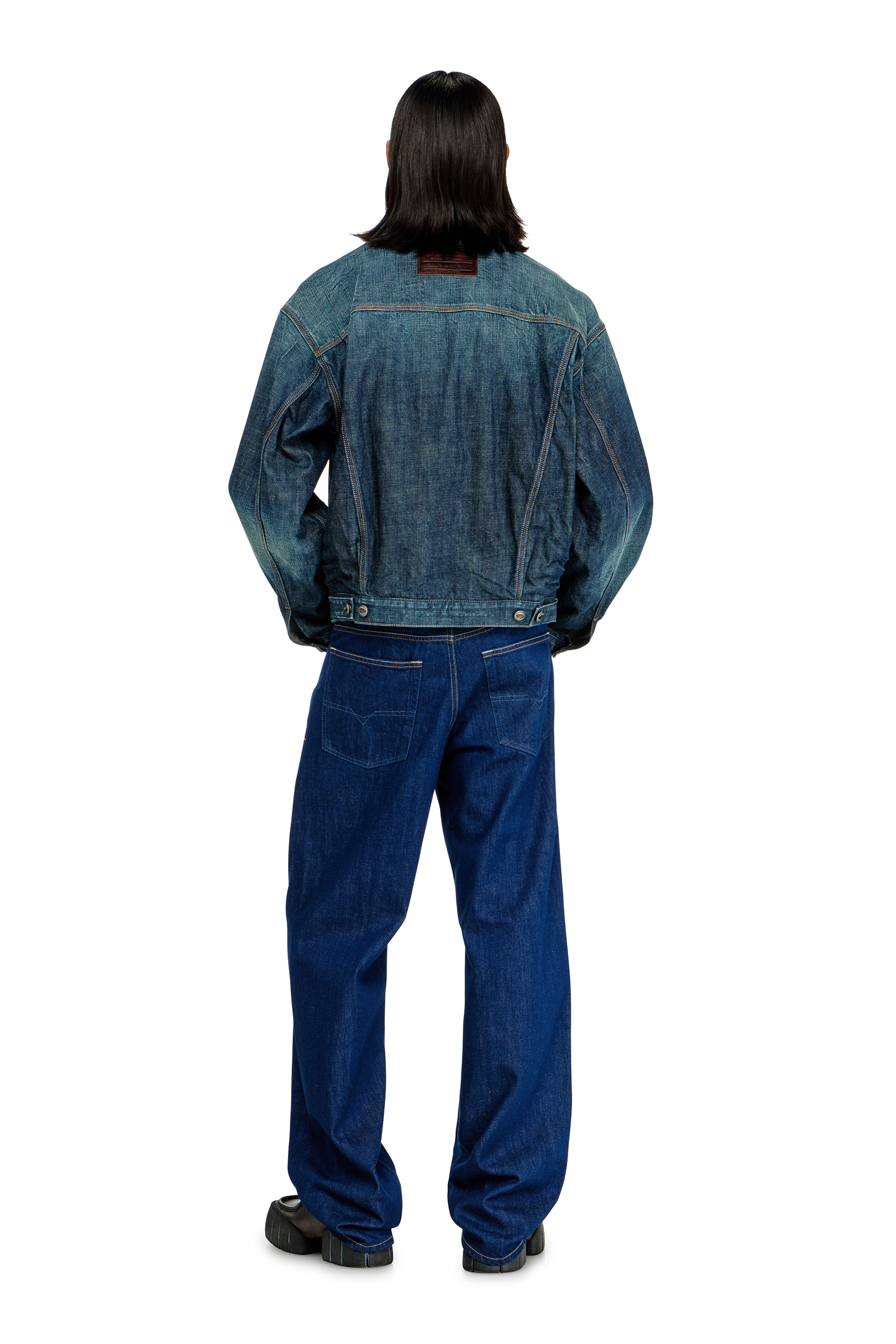 Diesel - Male's Relaxed Jeans 2001 D-Macro 09Q09, ダークブルー - 3