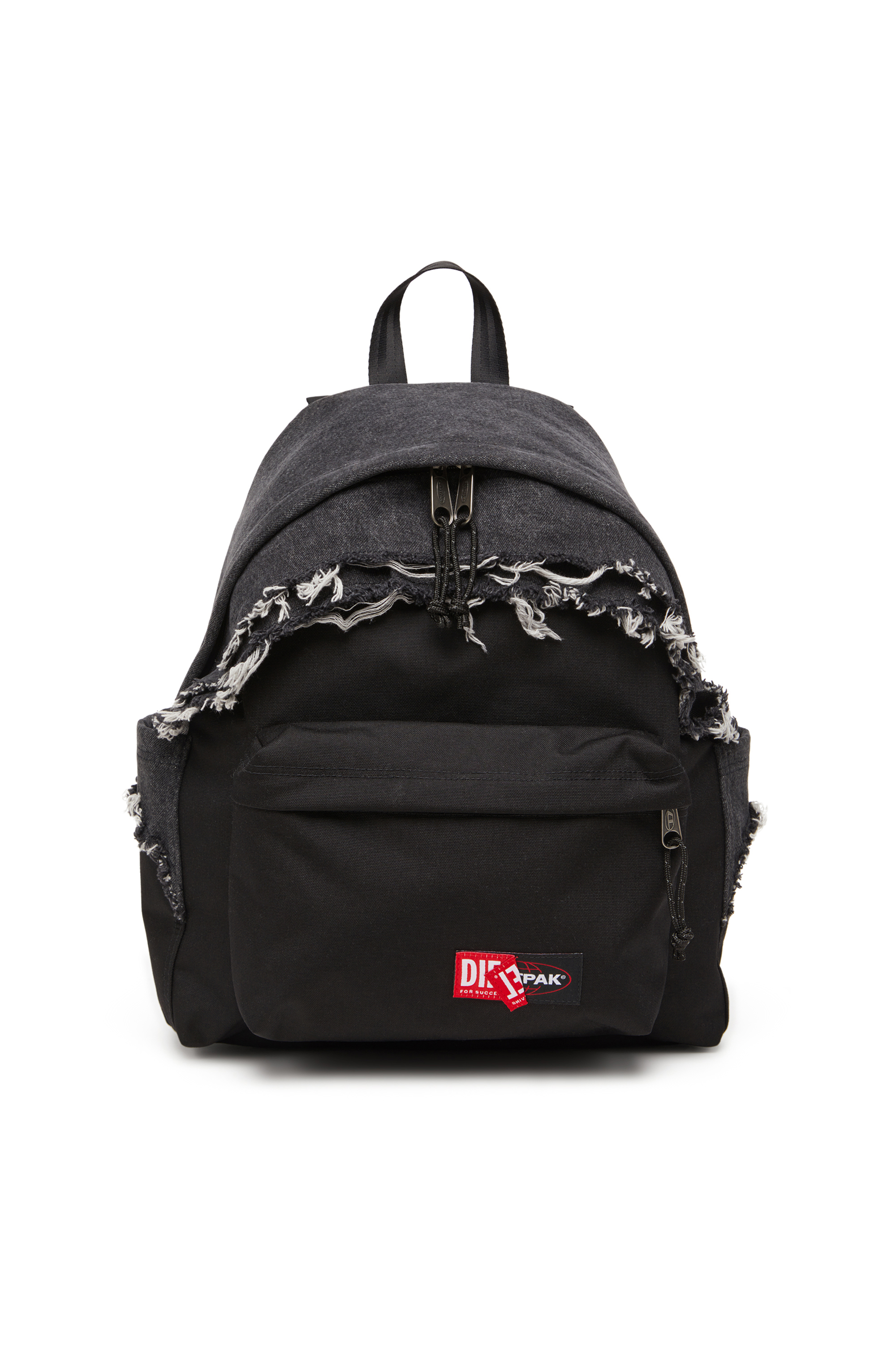 Diesel - DIESEL DAY PAK'R, Unisex's Backpack in destroyed denim and CORDURA® in ブラック - 1