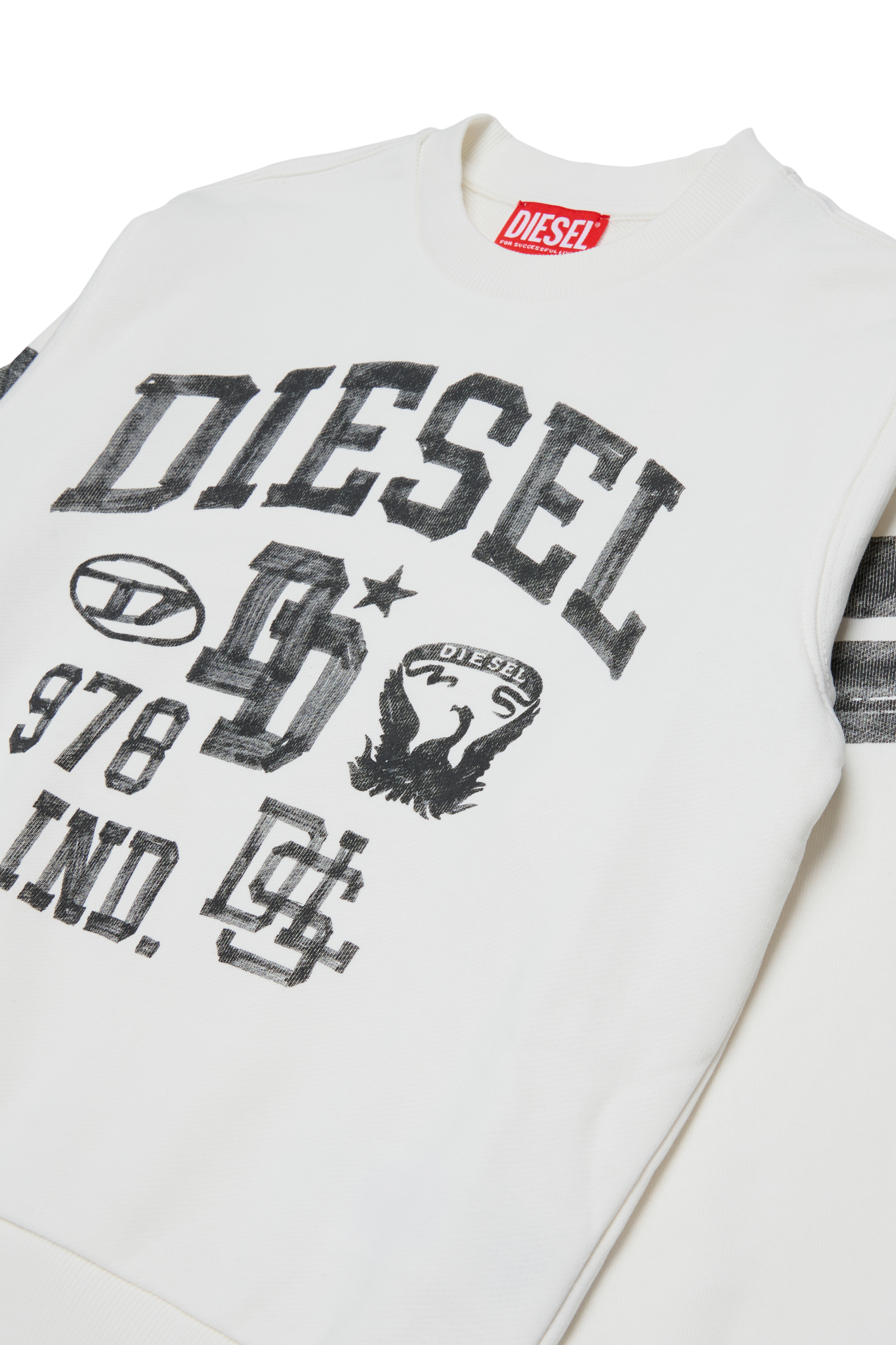 Diesel - SBAND OVER, Male's スウェット in ホワイト - 3