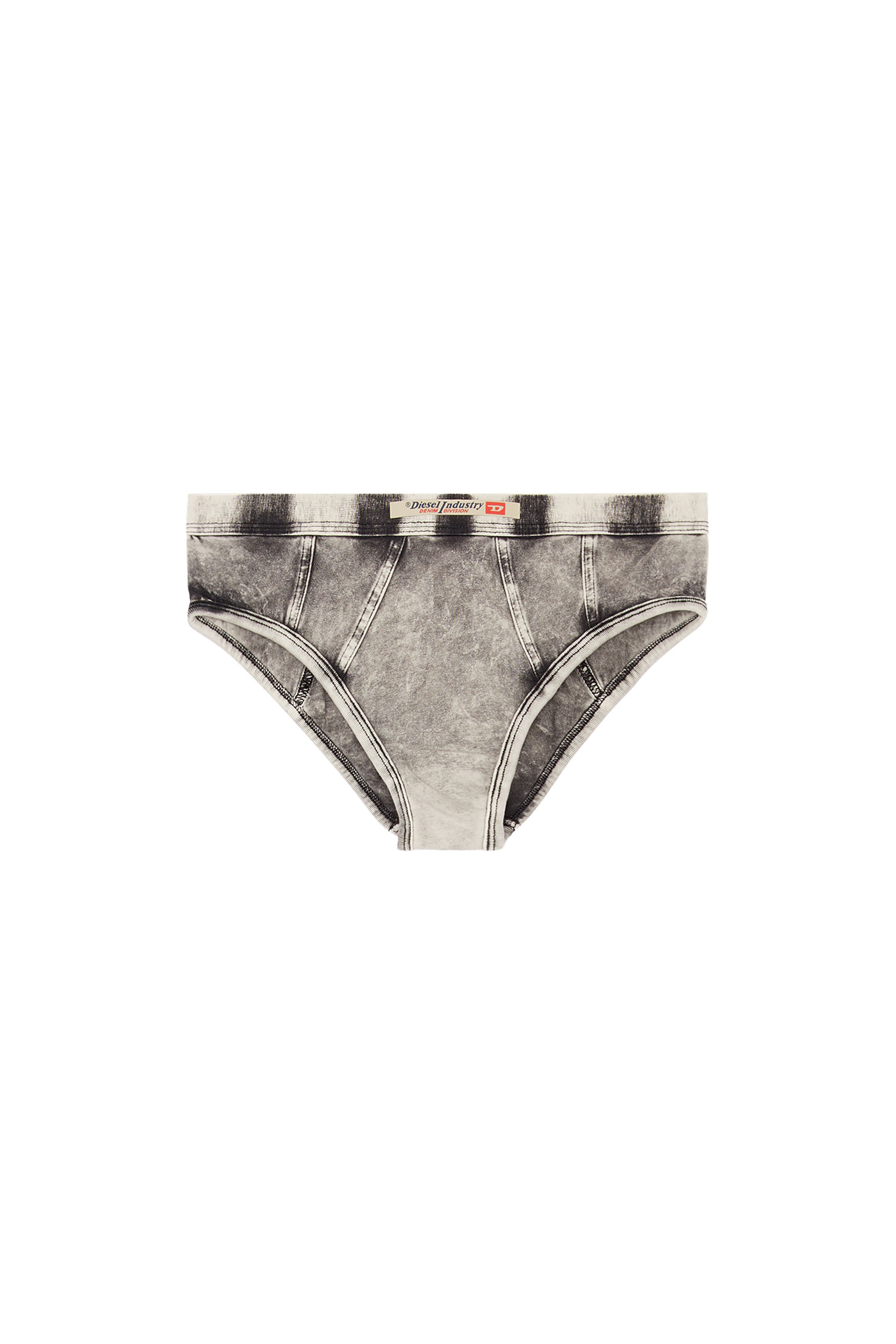 Diesel - UFPN-DENIM-HIPSTER-PANTY, Female's Hipster briefs in denim-effect jersey in ダークグレー - 4