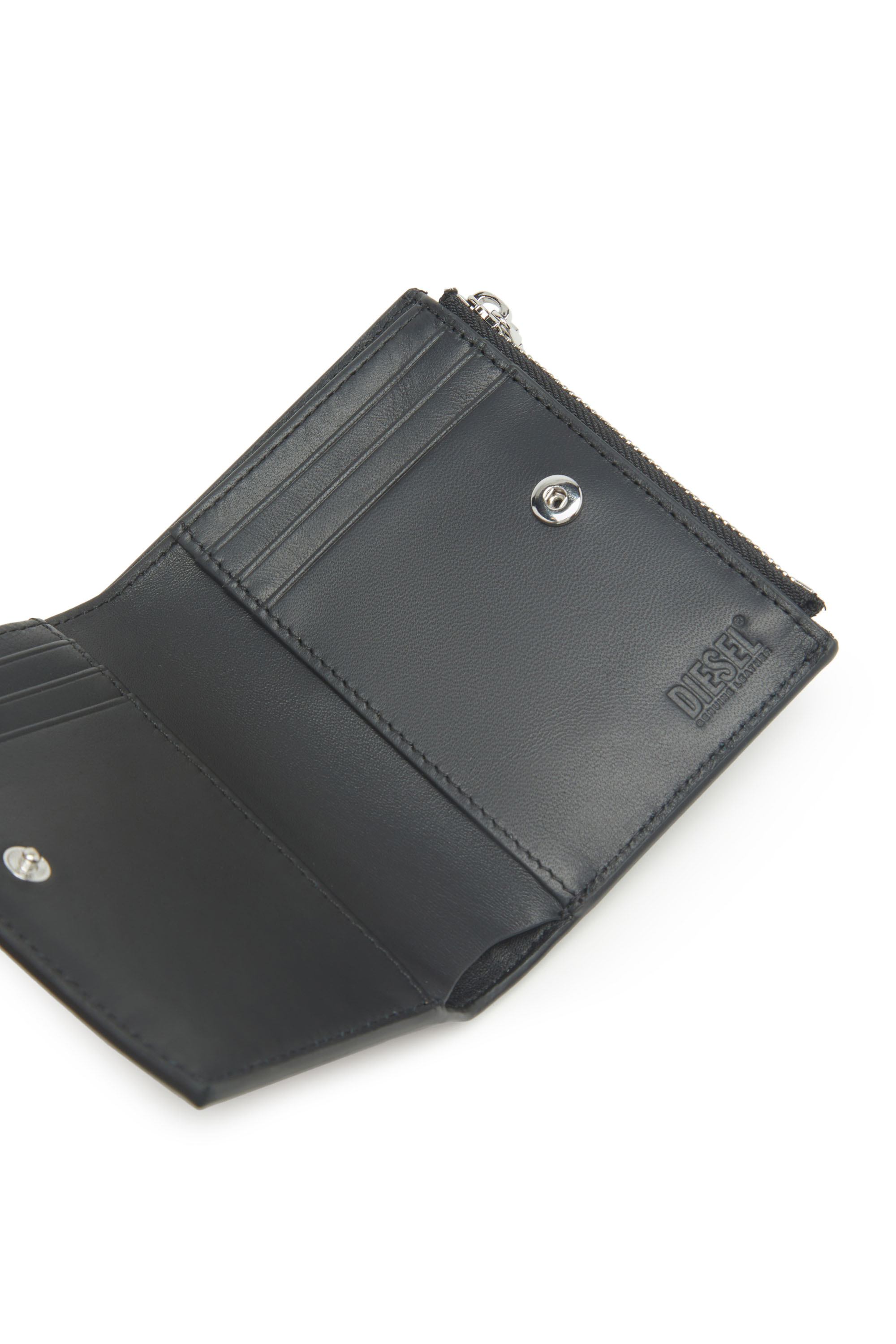 1DR TRI FOLD COIN XS II Tri-fold wallet in leather｜ウィメンズ｜DIESEL