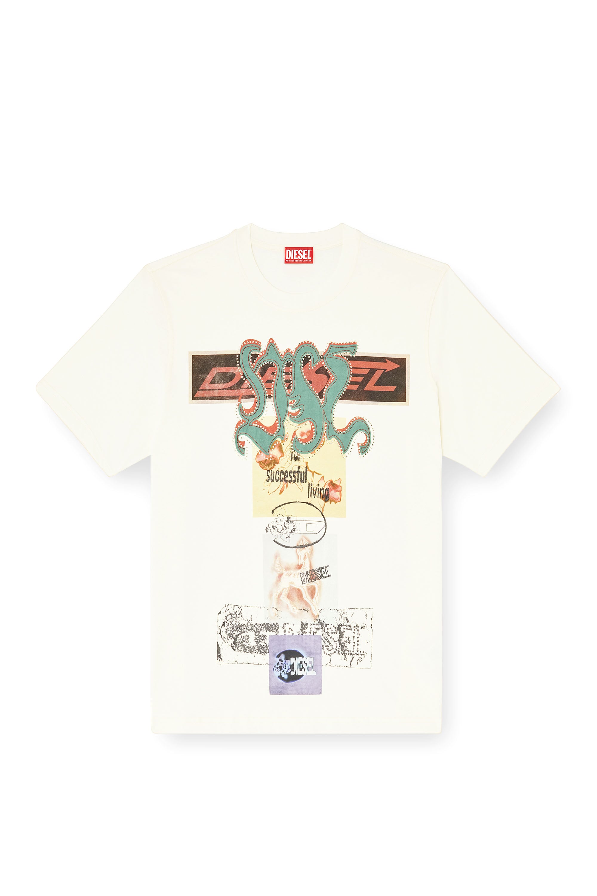 Diesel - T-ADJUST-AA4, Male's Tシャツ in null - 3