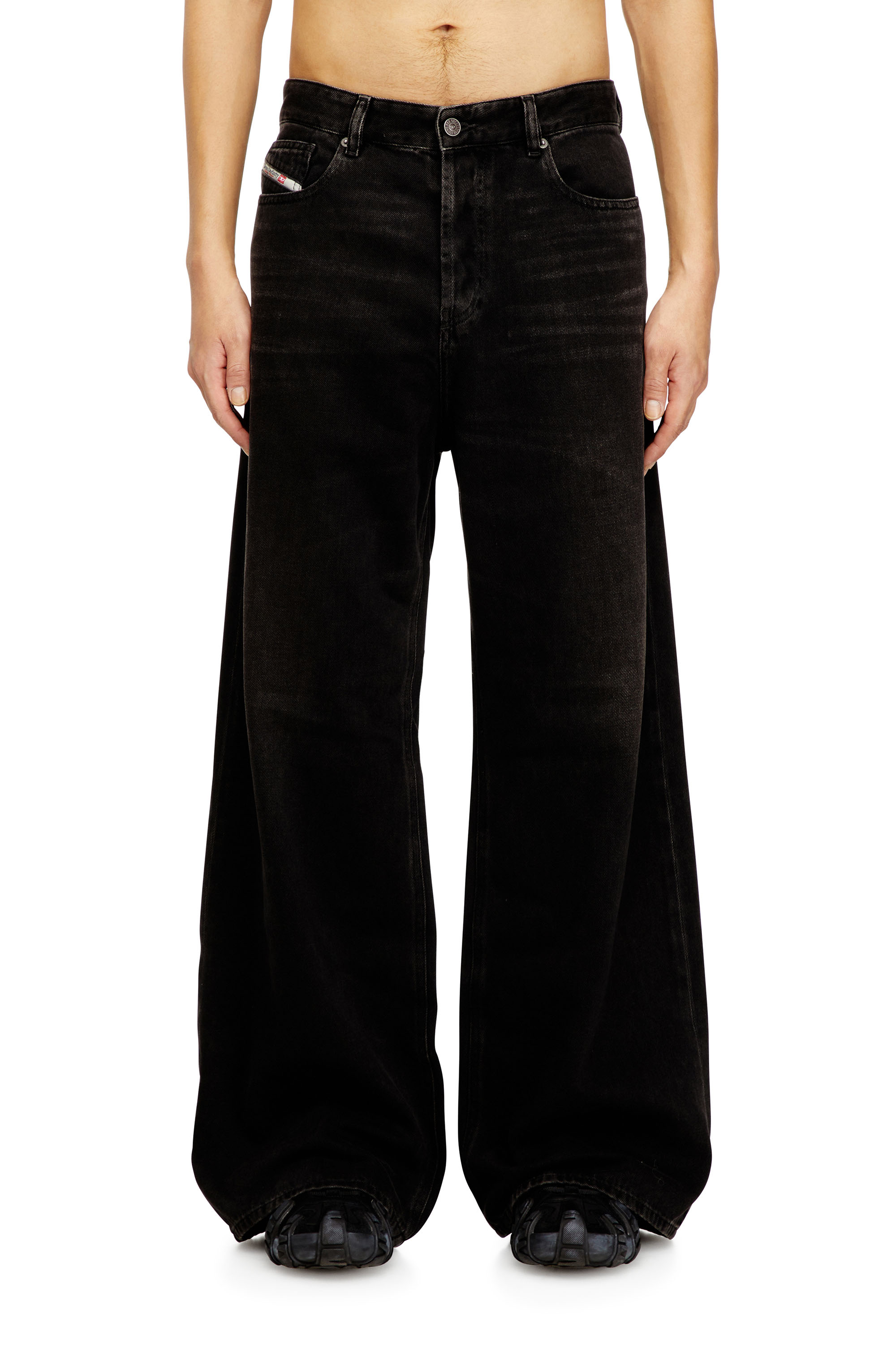 Diesel - Female's Relaxed Jeans 1996 D-Sire 09J96, ブラック/ダークグレー - 2