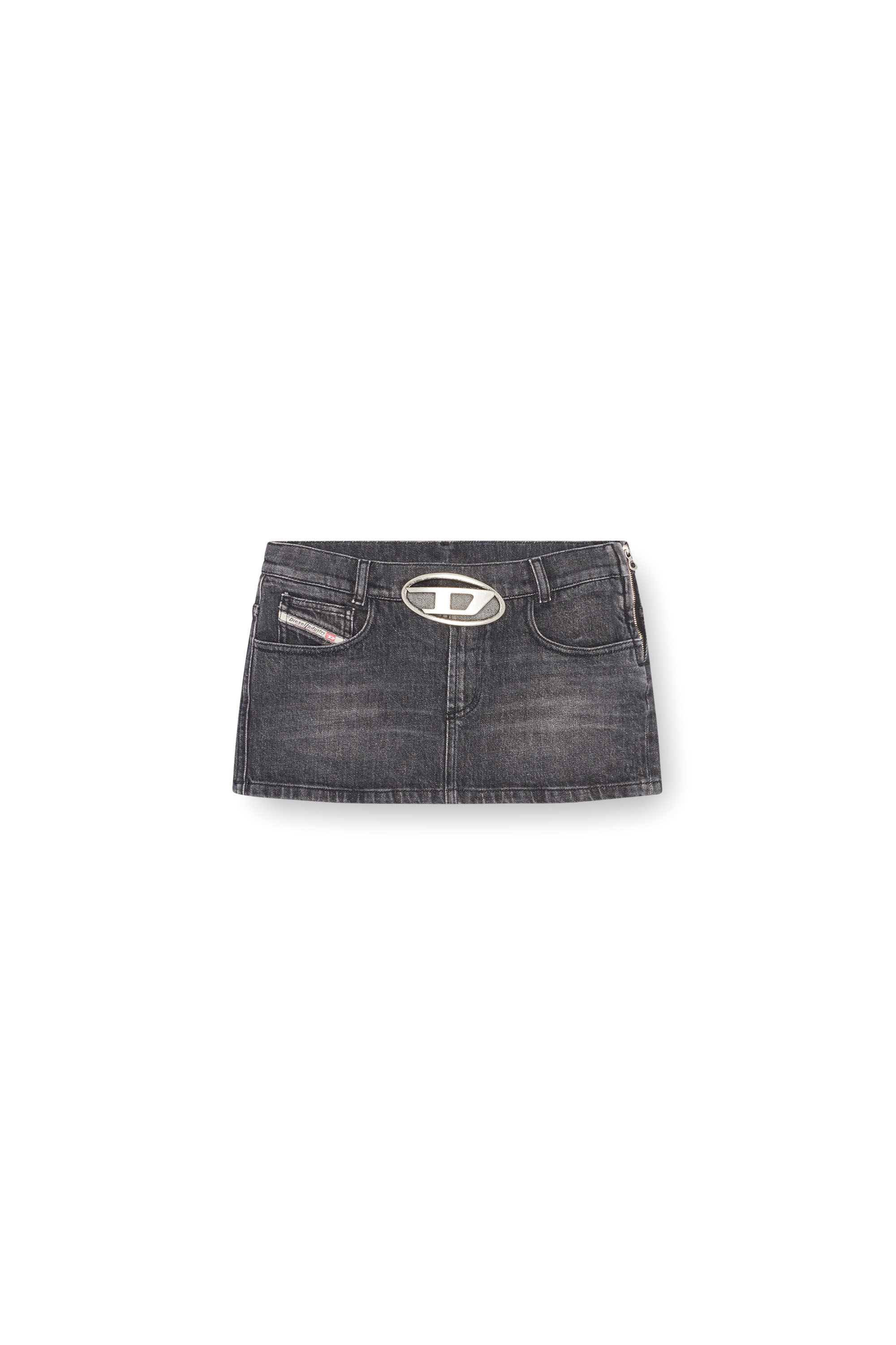 Diesel - DE-RON-S2, Female's デニムミニスカート in ブラック - 3