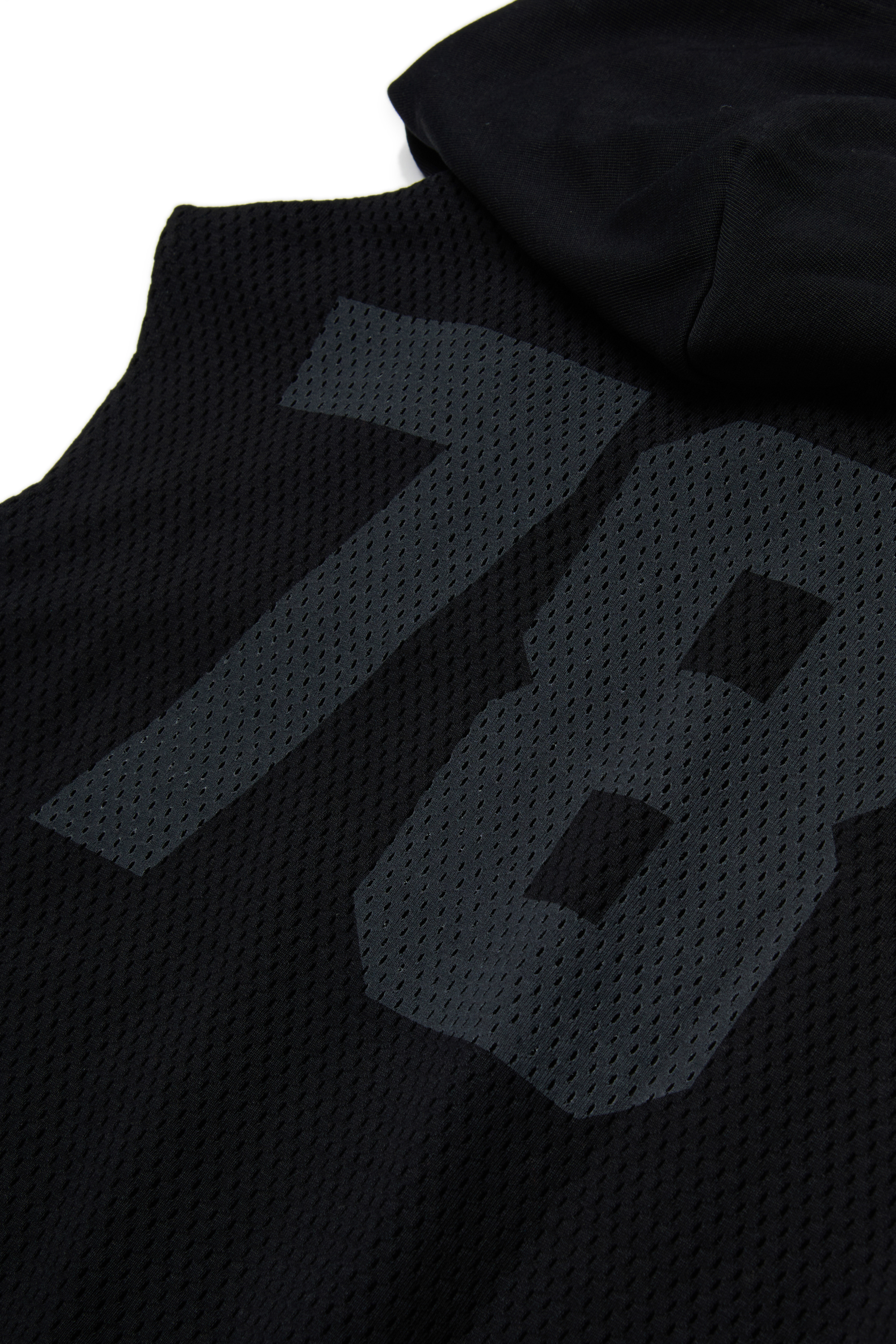 Diesel - SMESH OVER, Male's スリーブレスプルオーバーパーカー in ブラック - 4