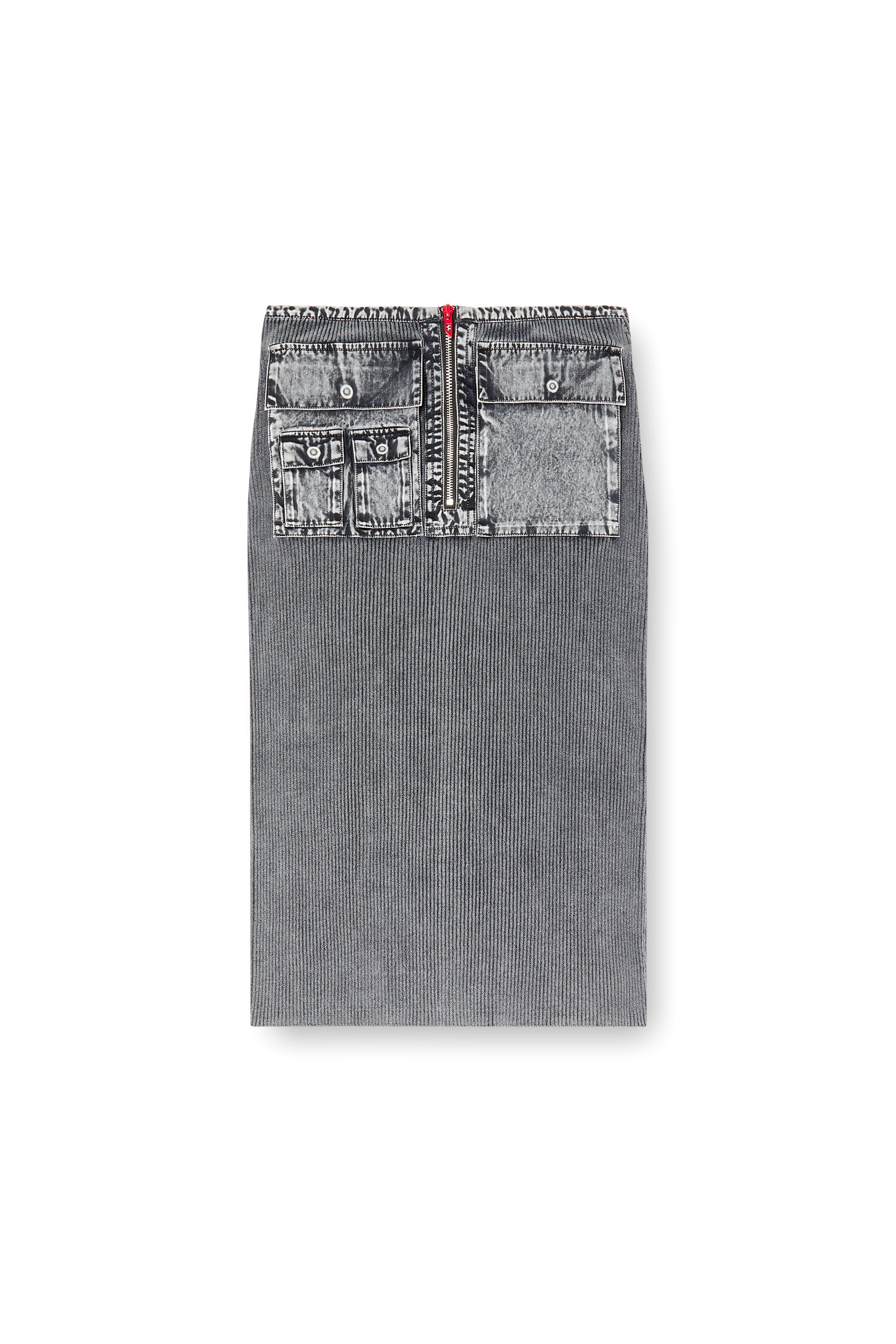 Diesel - M-MERYN, Female's ニットスカート in ダークグレー - 2