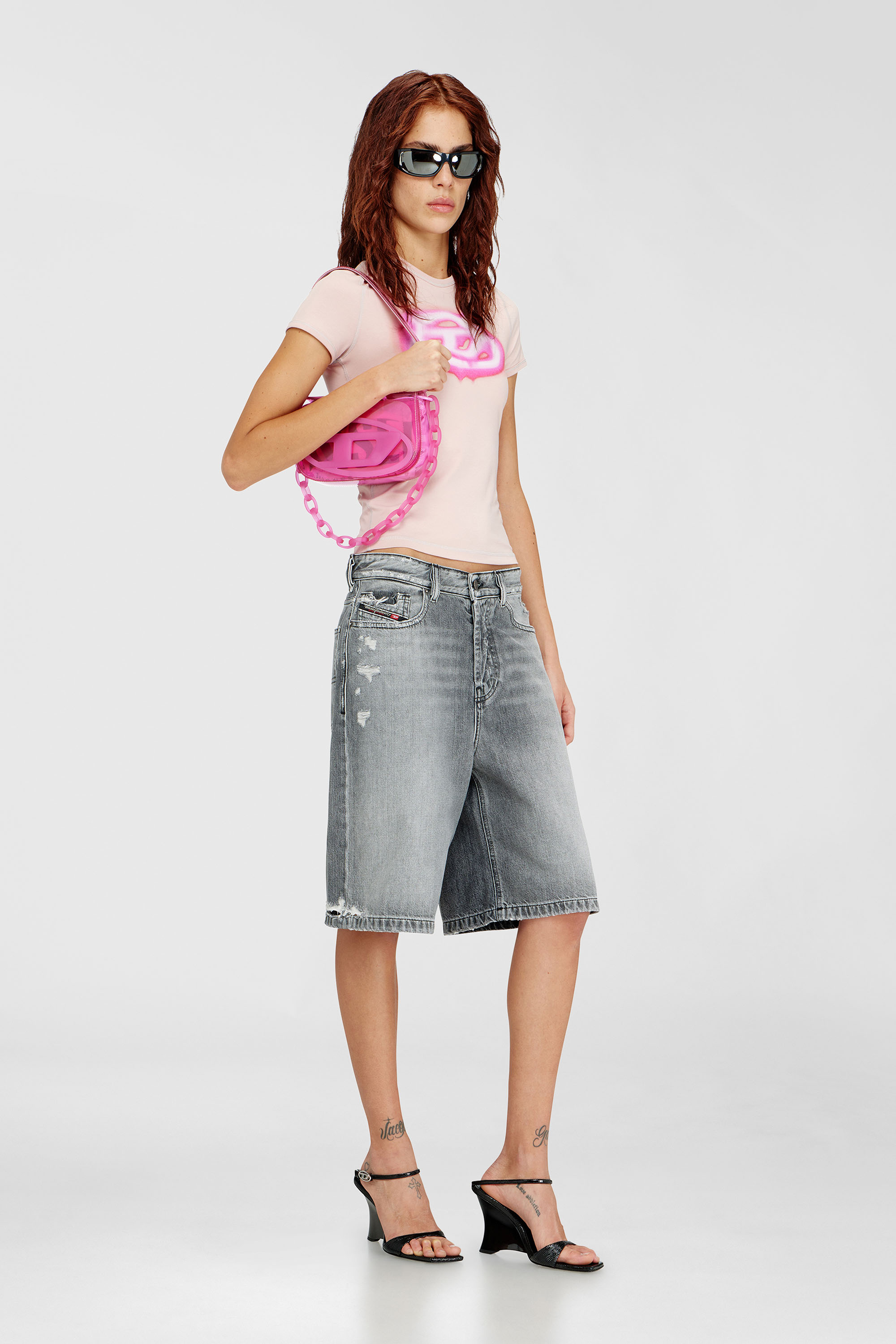 Diesel - 1DR, Female's ショルダーバッグ in ホットピンク - 2