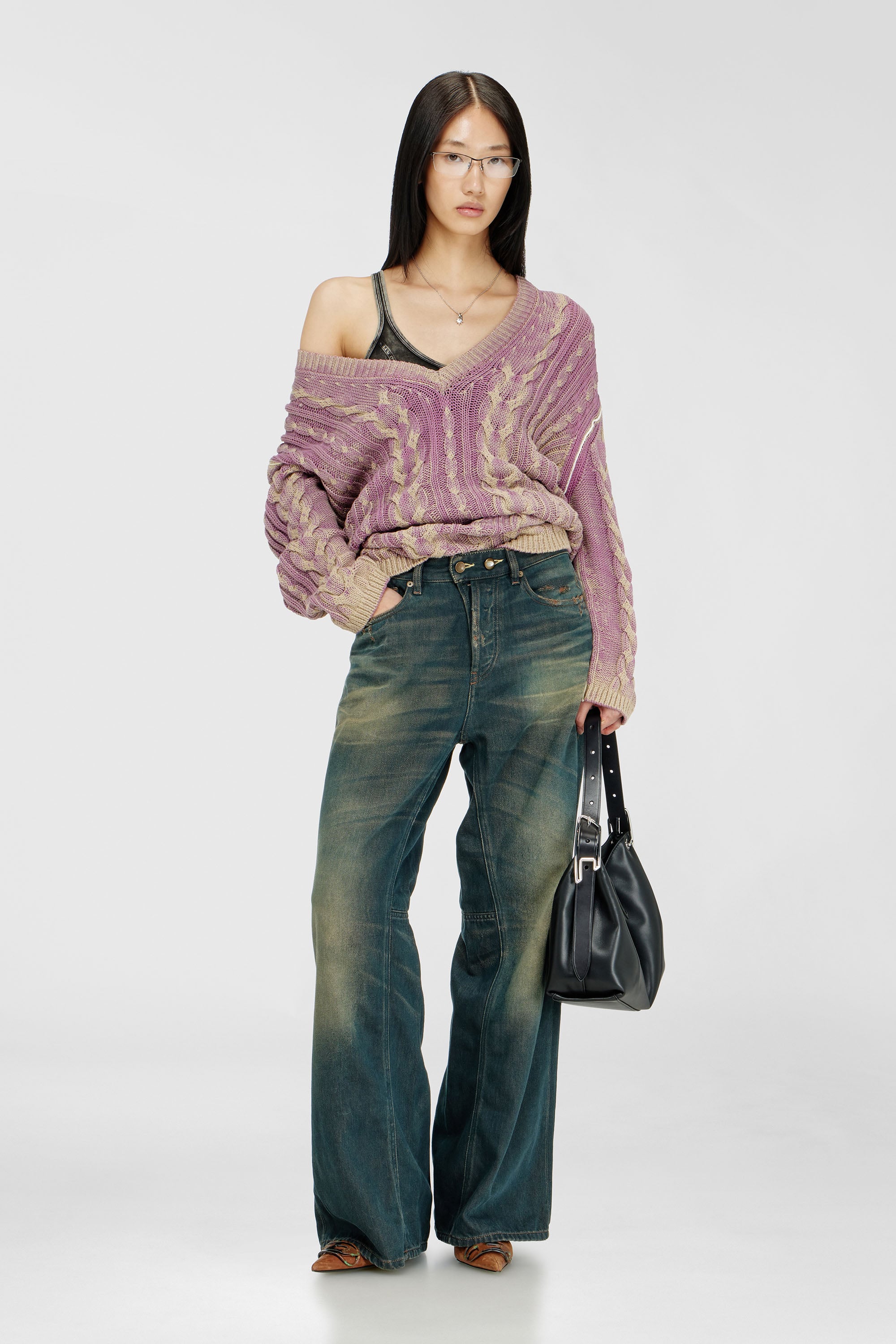 Diesel - Female's Relaxed Jeans 1996 D-Sire 09P85, ダークブルー - 1