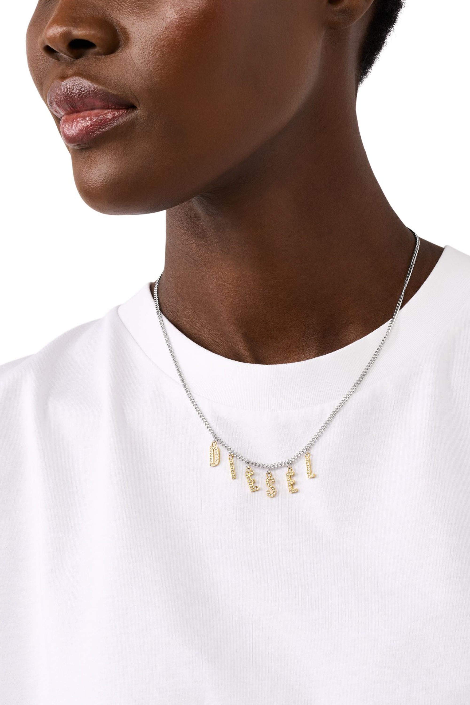 Diesel - DX1545931 JEWEL, Unisex's ネックレス in シルバー/ゴールド - 4