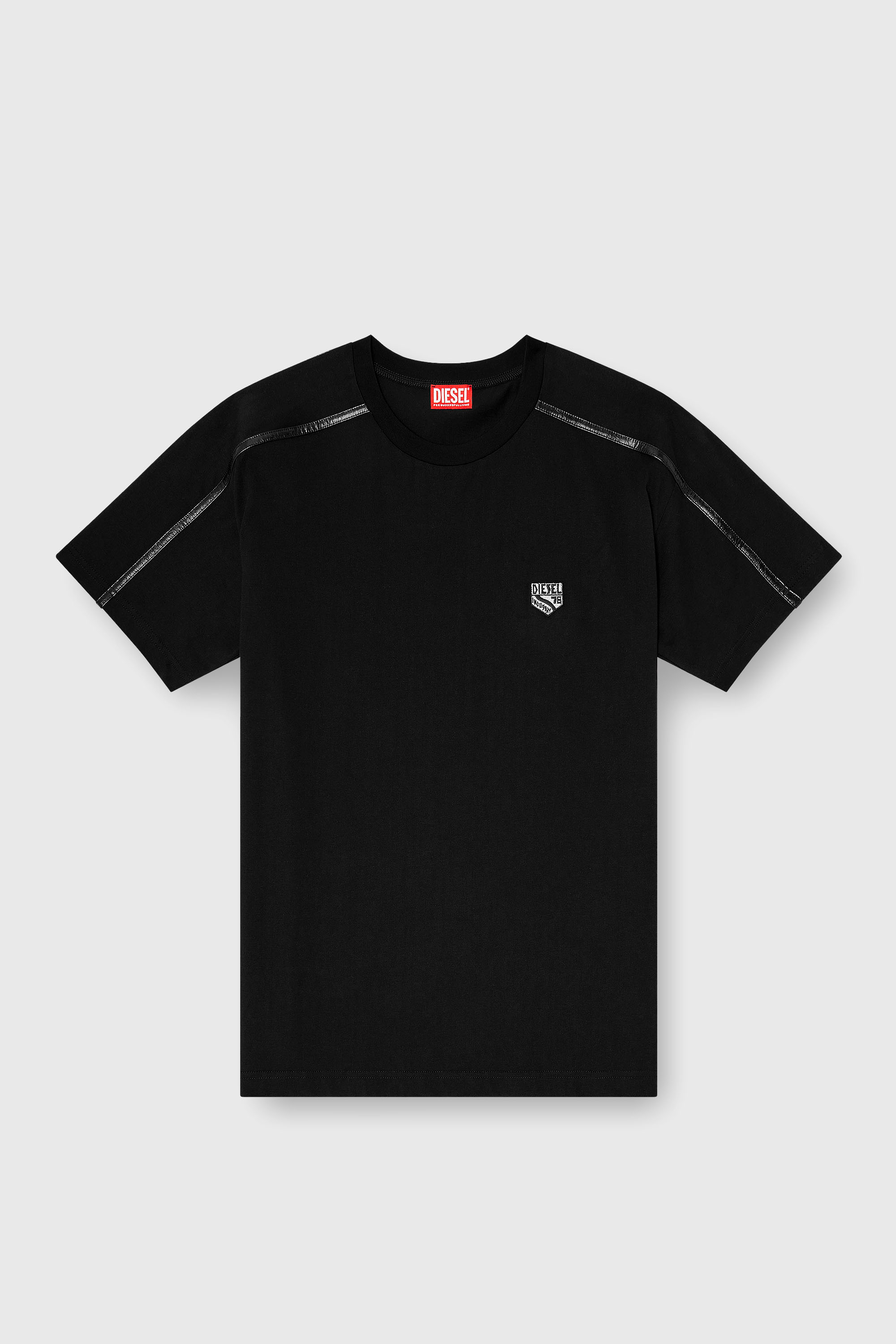 Diesel - T-NORM-FL, Male's Tシャツ in ブラック - 2