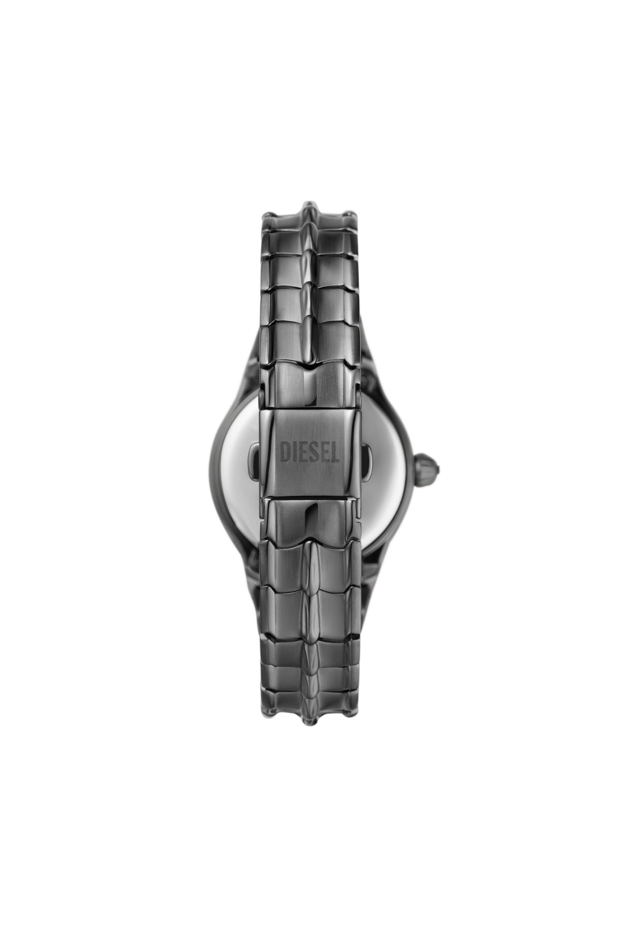Diesel - DZ5603, Female's Vert three-hand gunmetal stainless steel watch in ダークグレー - 2
