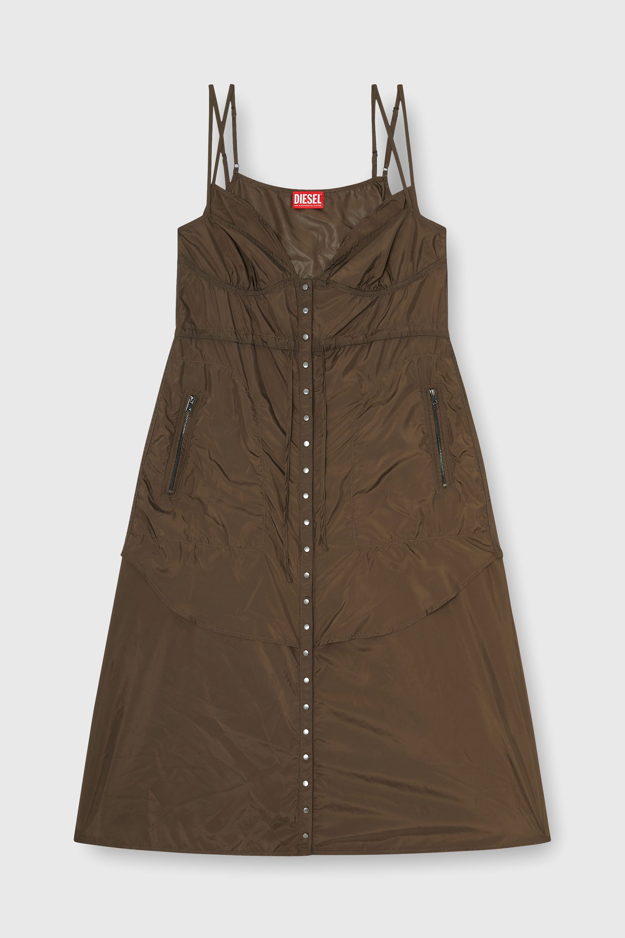 Diesel - D-OROTEA-T1, Female's ドレス in ブラウン - 2