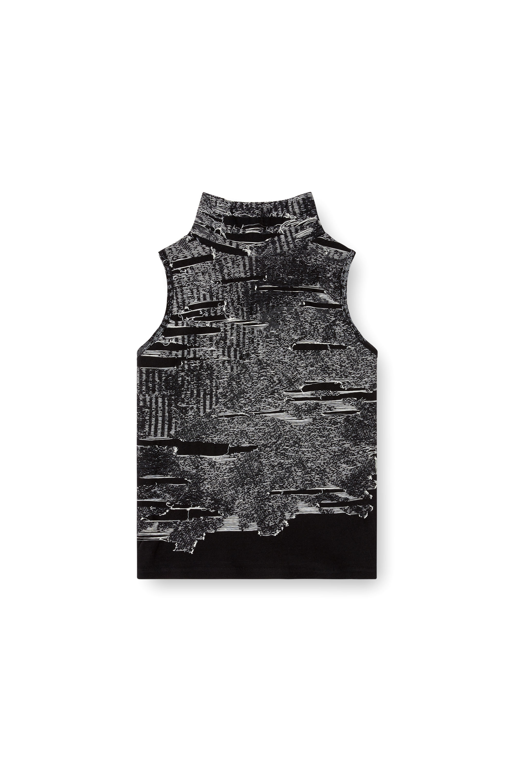 Diesel - M-ALMA, Female's Tank top with engineered distressing in ブラック - 2