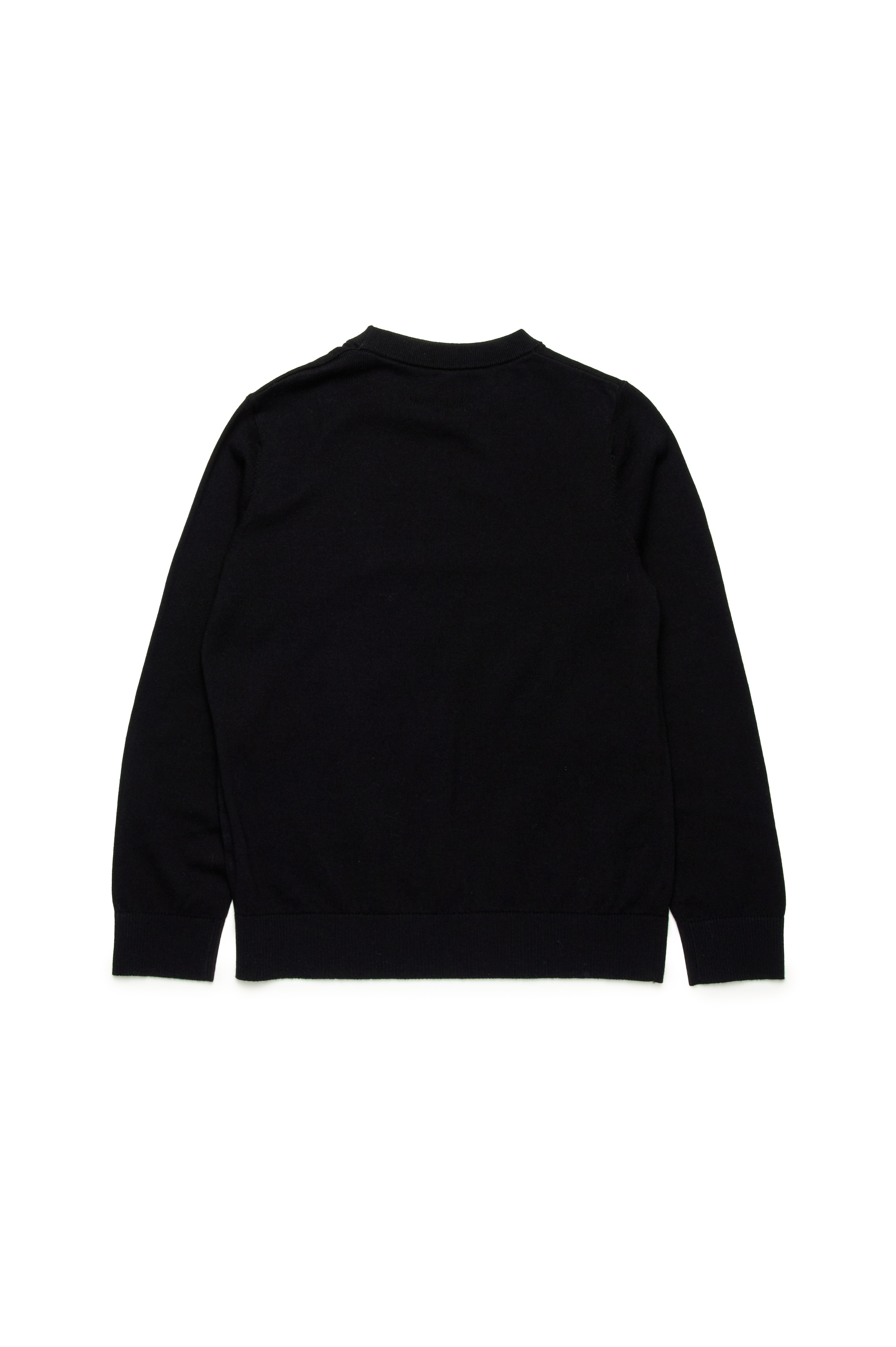 Diesel - KVIERI, Male's Cotton jumper with Oval D embroidery in ブラック - 2
