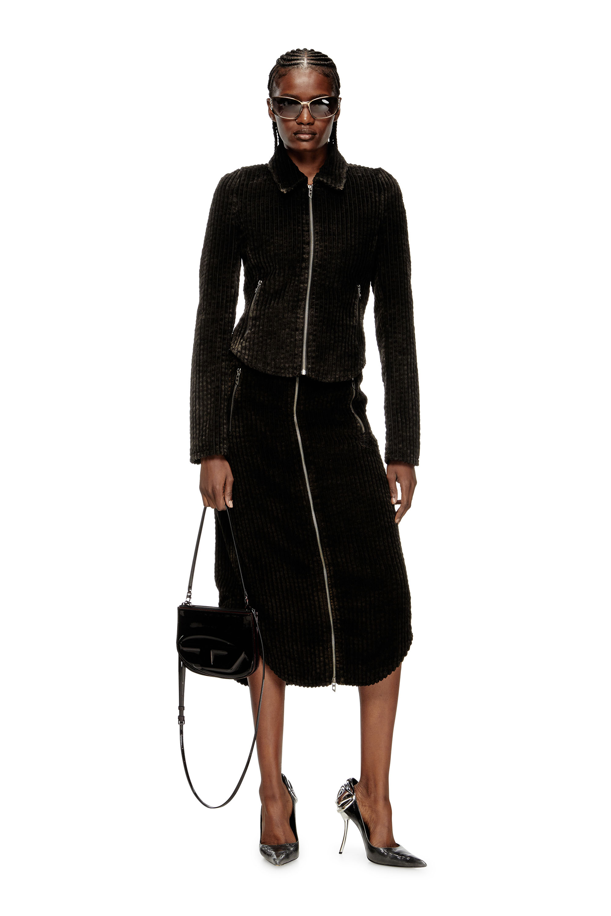 Diesel - O-LLIPOP, Female's スカート in ブラック - 1