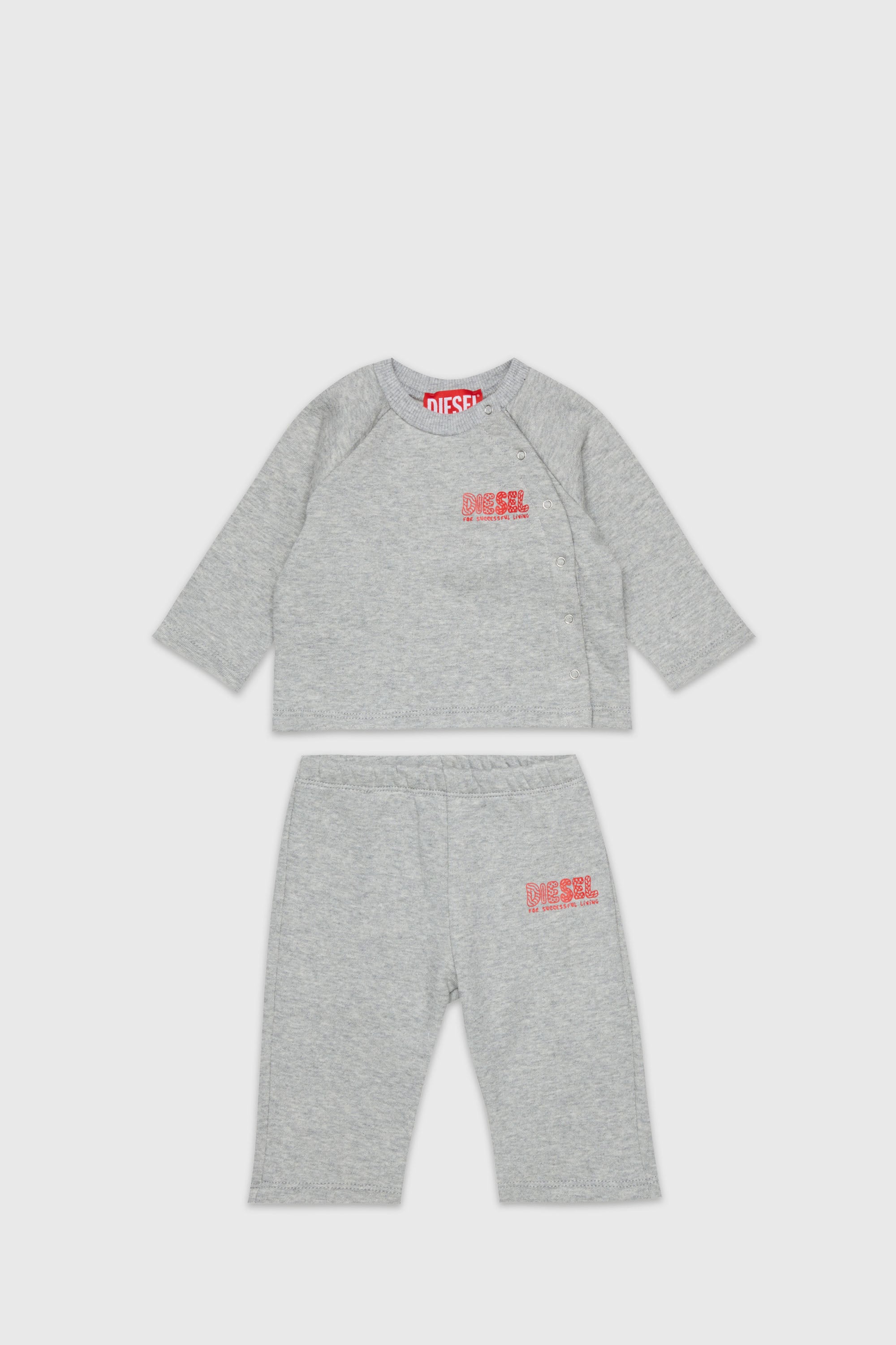 Diesel - SLUPY-SET-NB, Unisex's セットアップ in グレー - 1