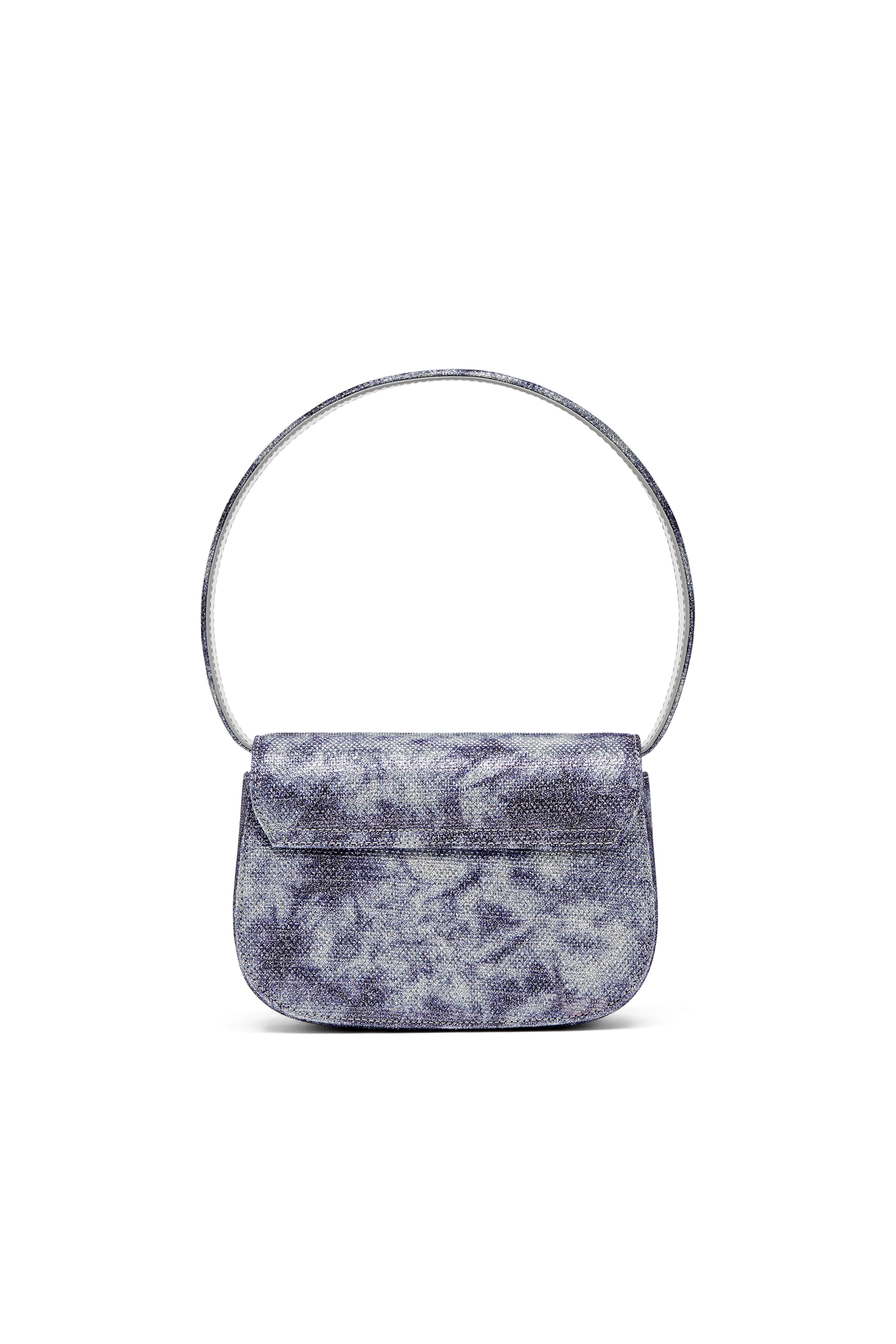 Diesel - 1DR, Female's 1DR-Iconic shoulder bag in shimmer fabric in ブルー - 2