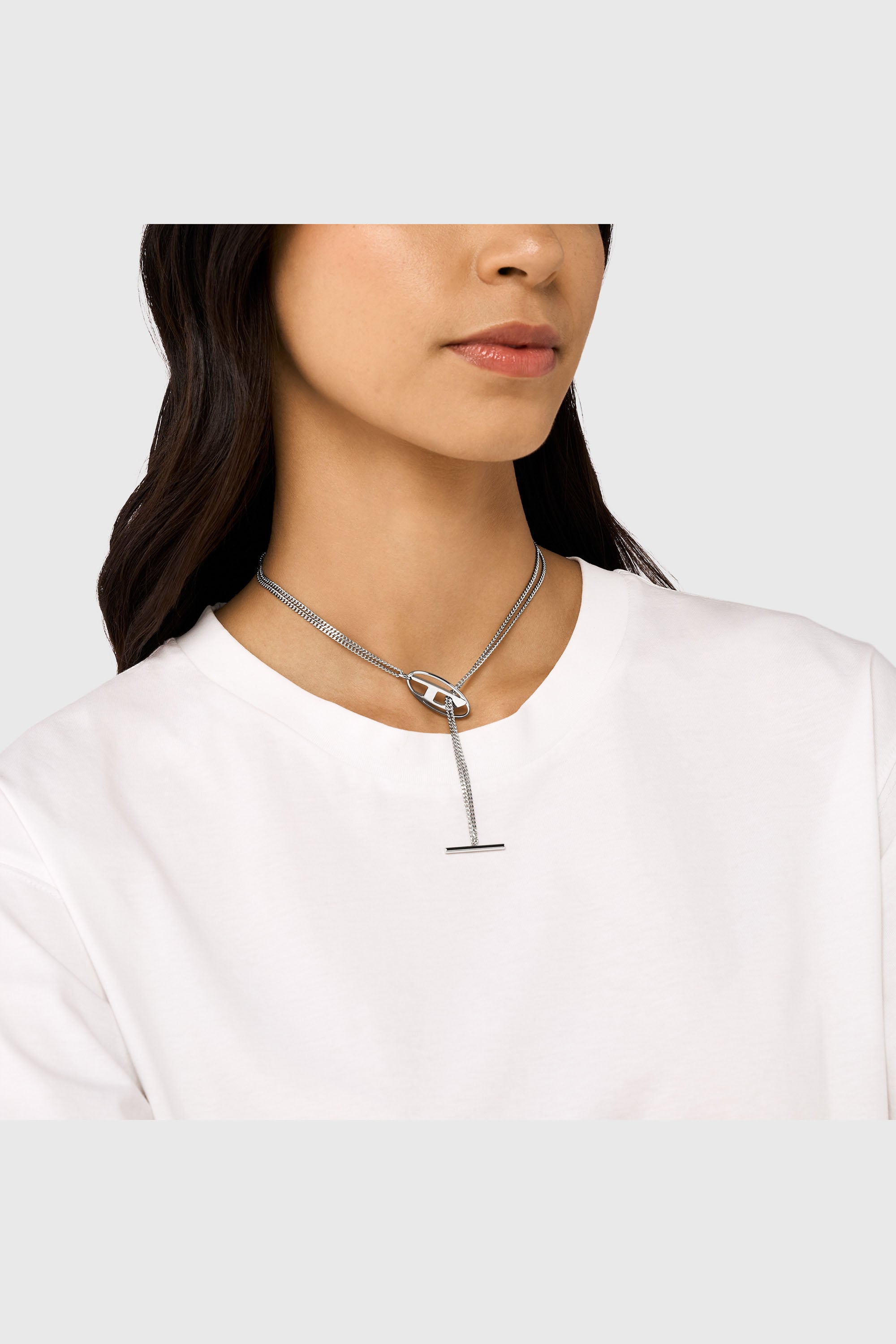 Diesel - DX1534040, Unisex's ネックレス in シルバー - 3