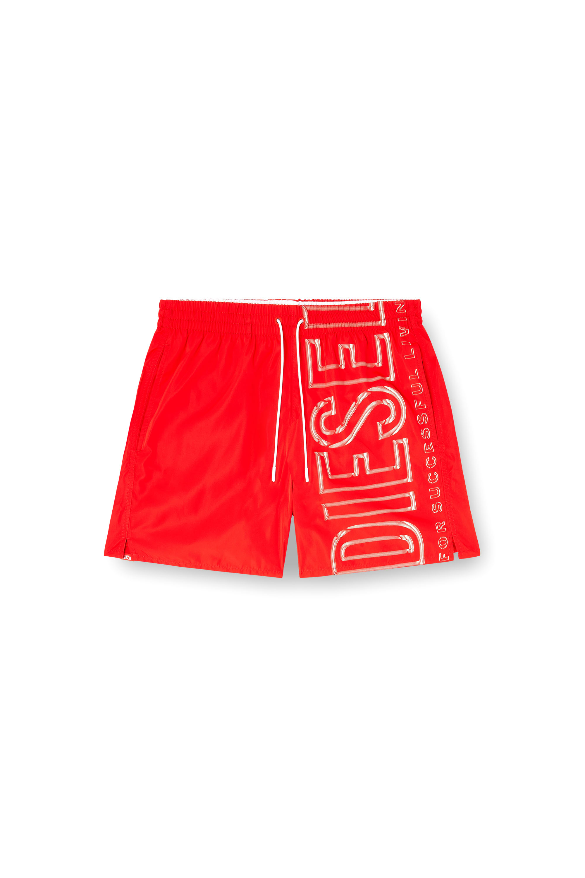 Diesel - SOCCER-41-D-CORE, Male's Swim shorts with oversized logo print in レッド - 4