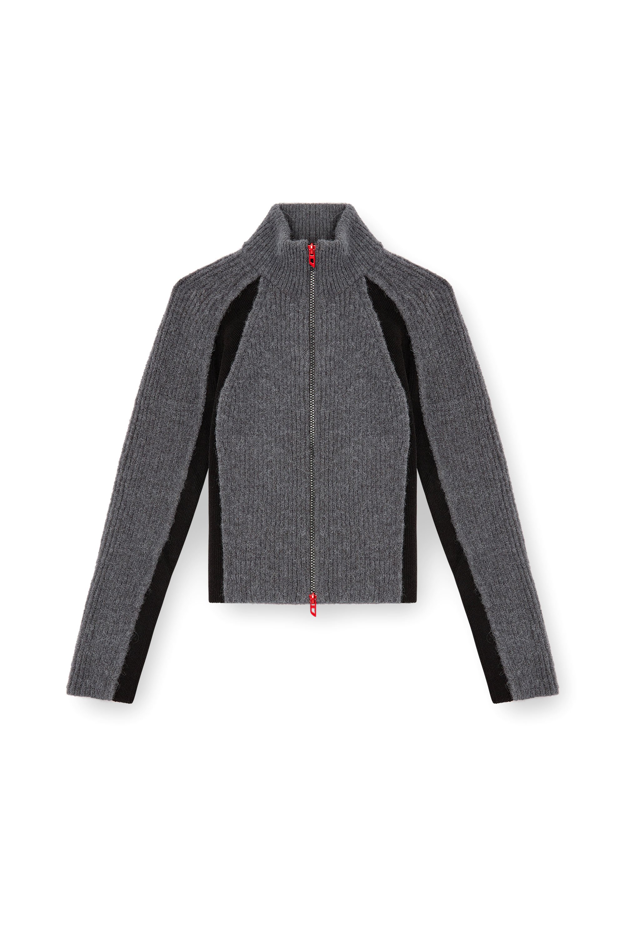 Diesel - M-LOUISE, Female's ジップカーディガン in グレー - 3