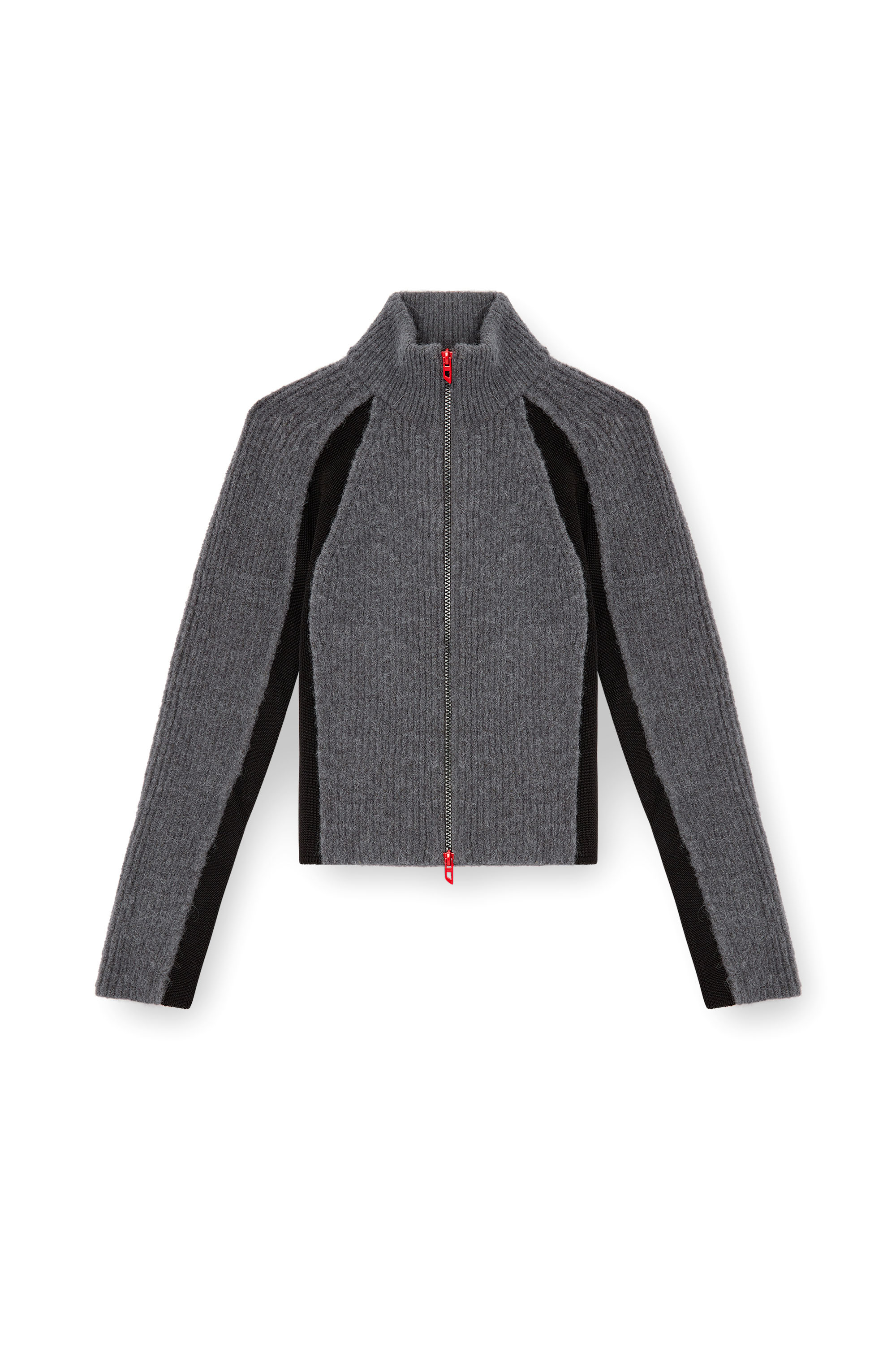 Diesel - M-LOUISE, Female's ジップカーディガン in グレー - 2