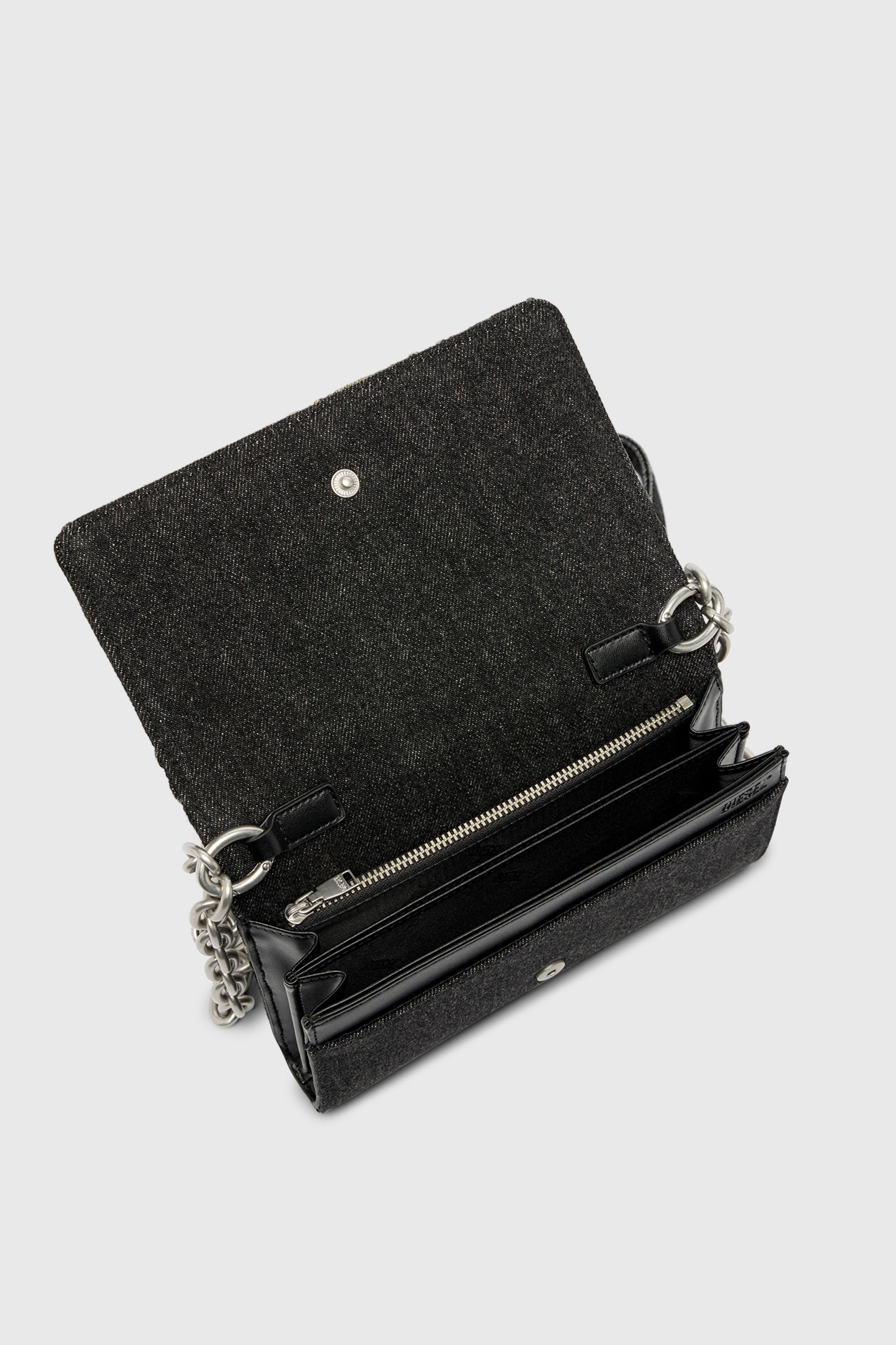 Diesel - CHARM-D WALLET STRAP, Female's ウォレットバッグ in ブラック - 4