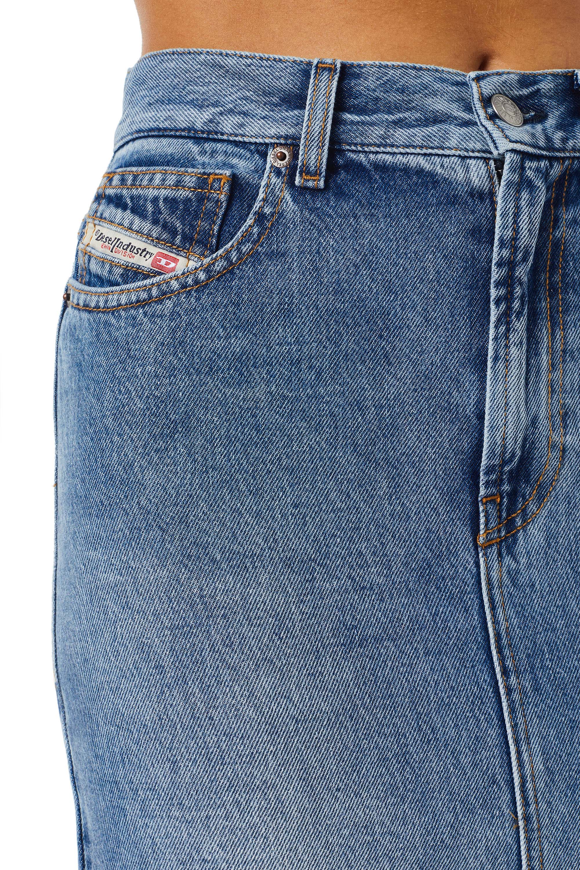 Diesel - DE-RONNY PENCIL SKIRT, ミディアムブルー - Image 4
