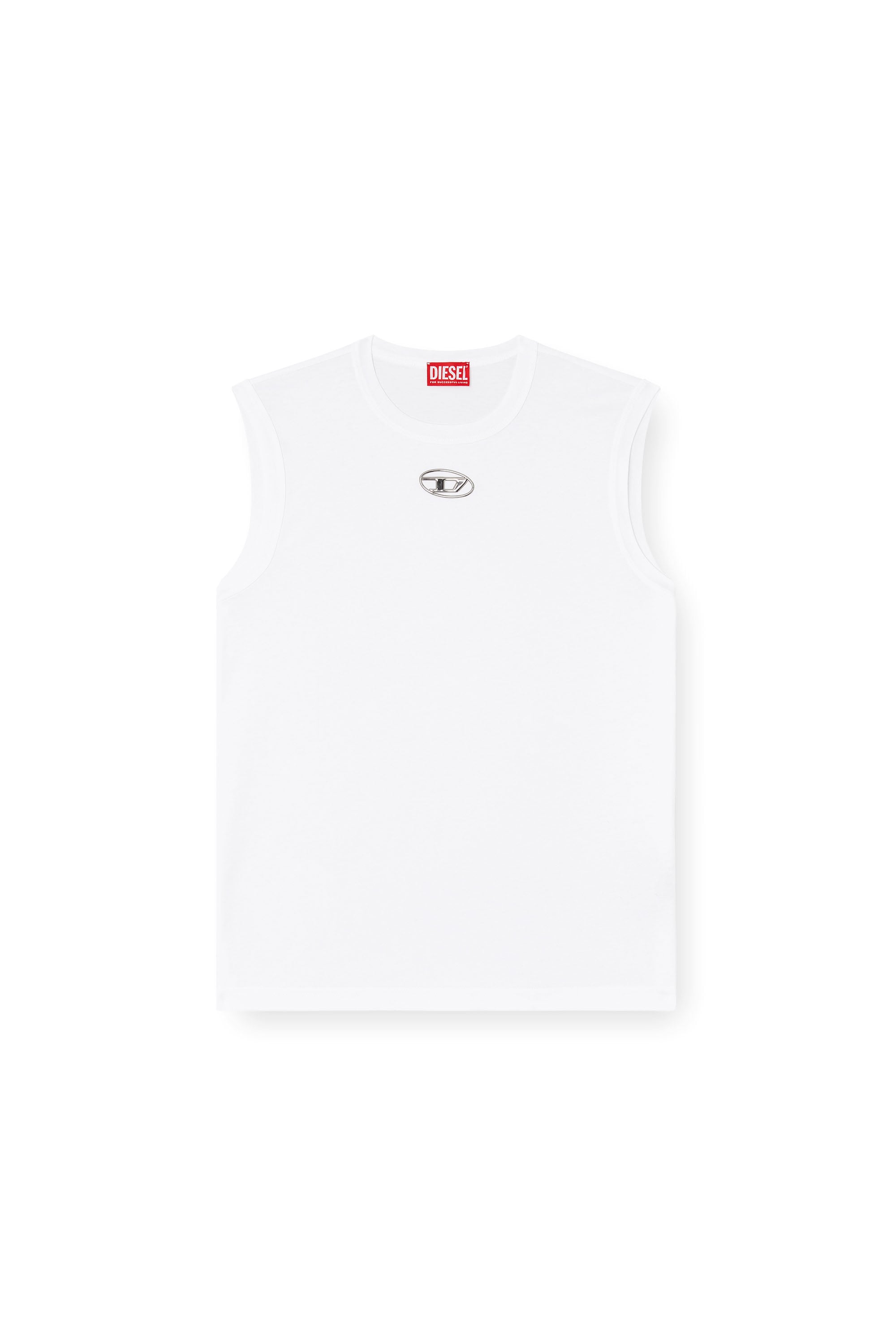 Diesel - T-BISCO-OD, Male's ノースリーブトップ in ホワイト - 3