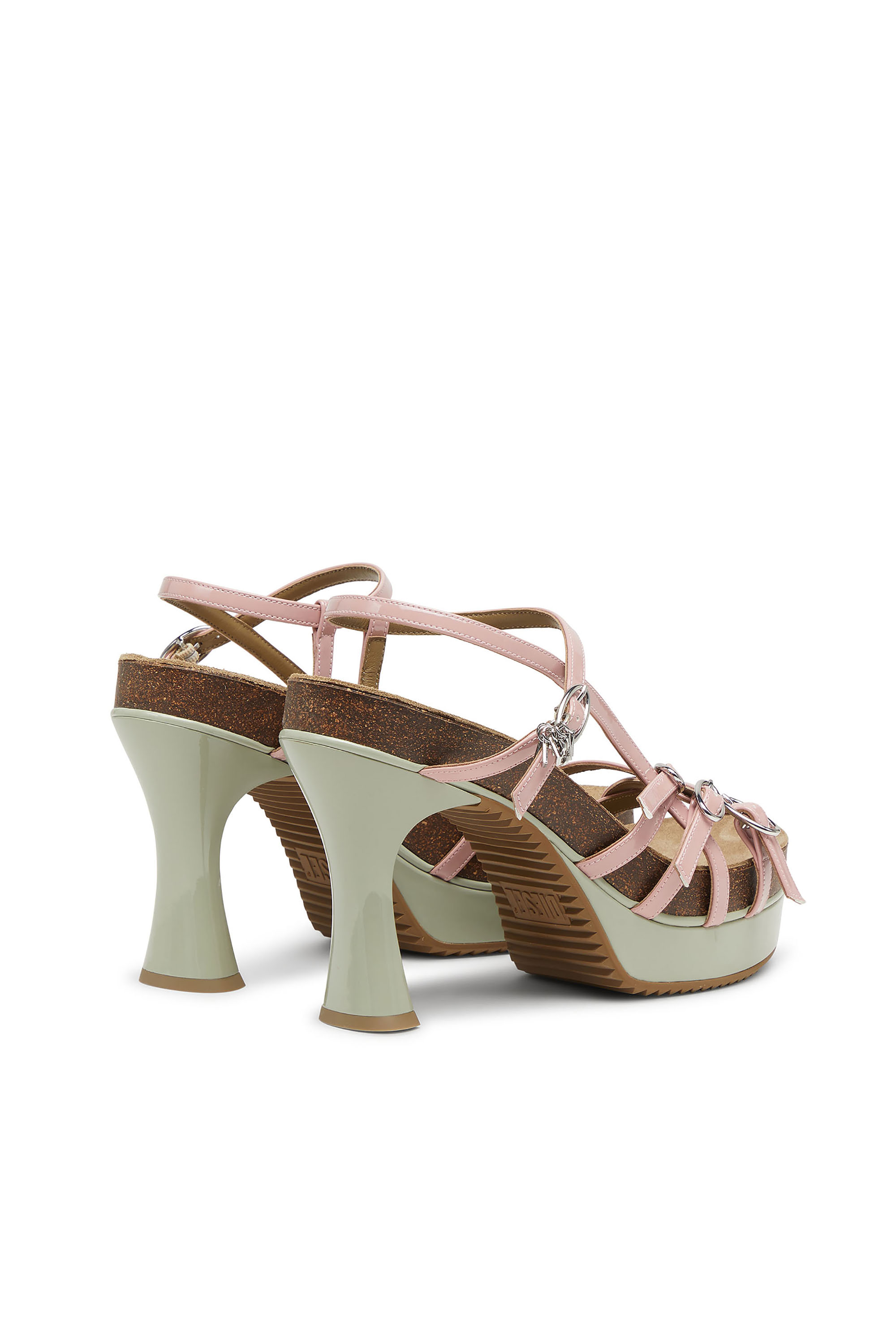 Diesel - D-WOODSTOCK 105 SANDAL, Female's サンダル in ピンク/ホワイト - 3