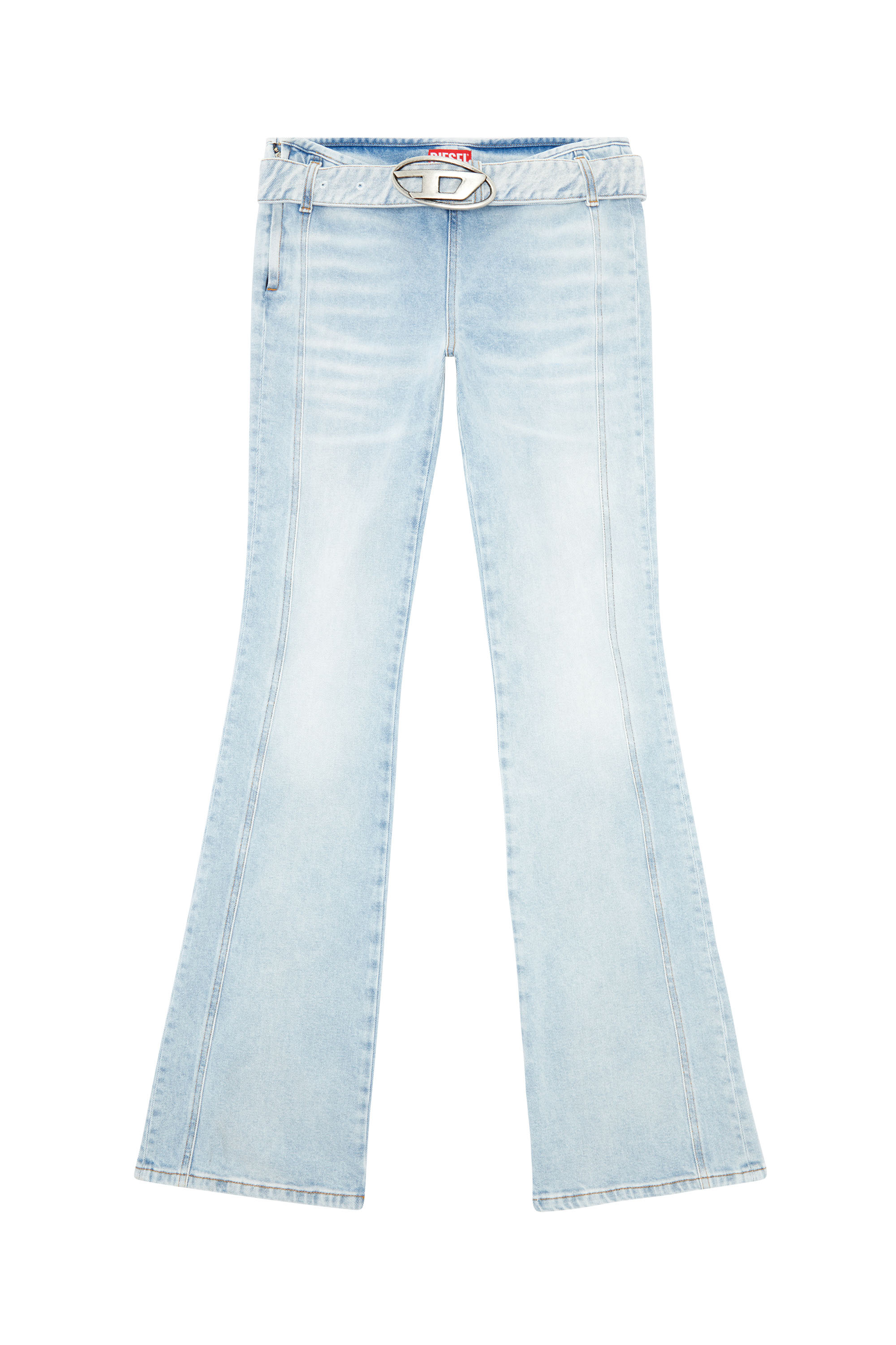 Diesel - Bootcut and Flare Jeans D-Ebbybelt 0JGAA, ライトブルー - Image 1