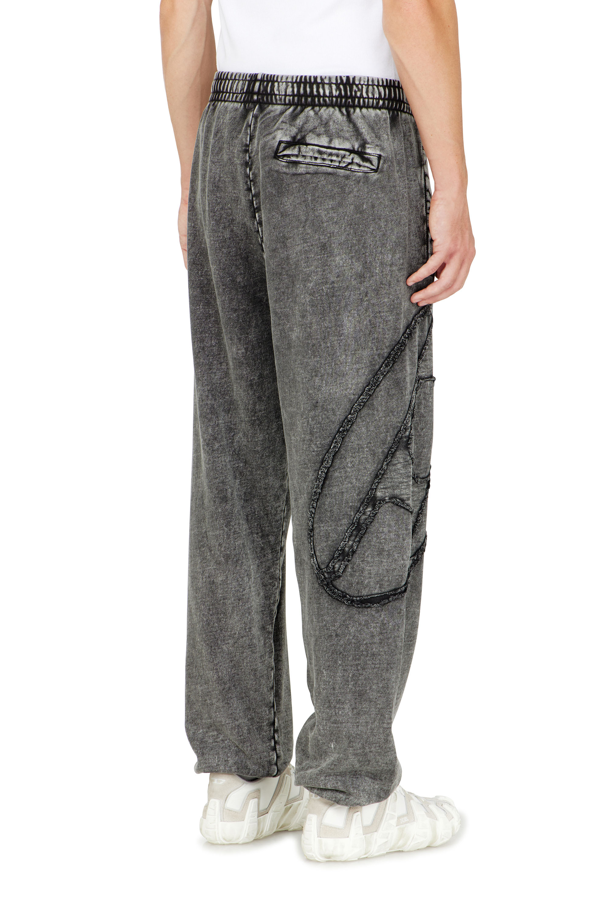 Diesel - P-MARKY-DEN, Male's スウェットパンツ in ダークグレー - 4