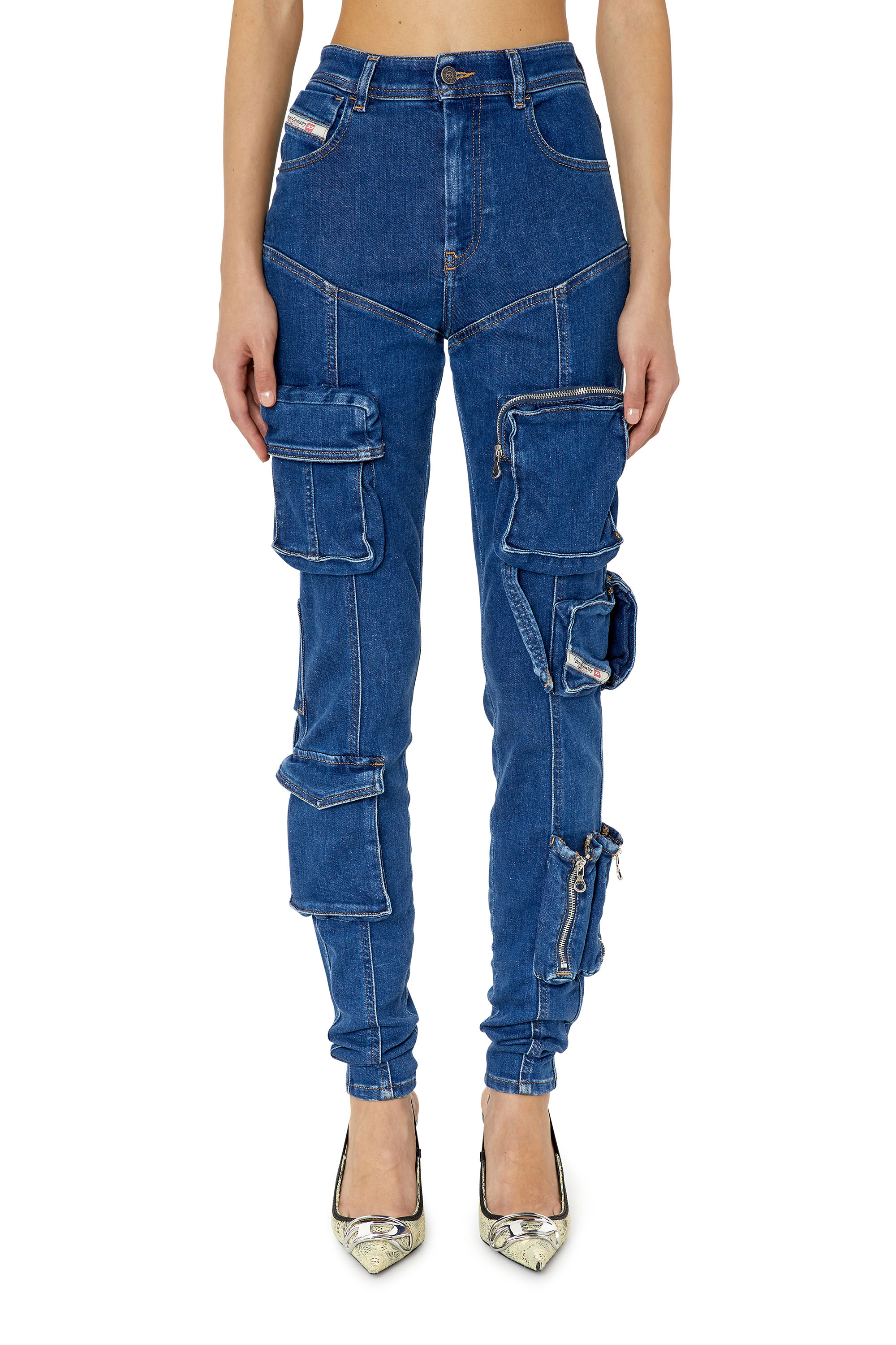 Diesel - Super skinny Jeans 1984 Slandy-High 09F28, ダークブルー - Image 1