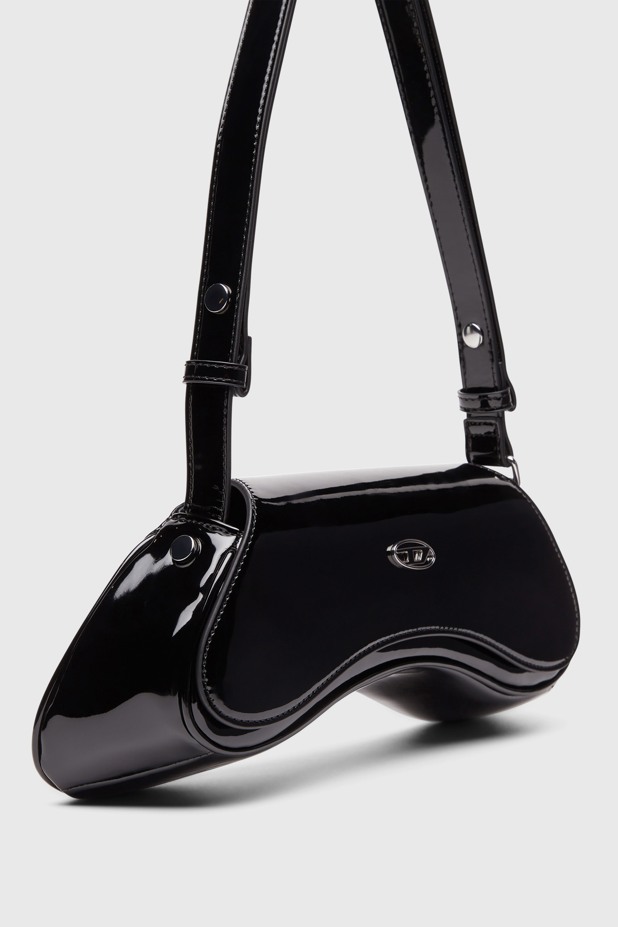 Diesel - PLAY CROSSBODY, Female's Play-Glossy crossbody bag in ブラック - 6