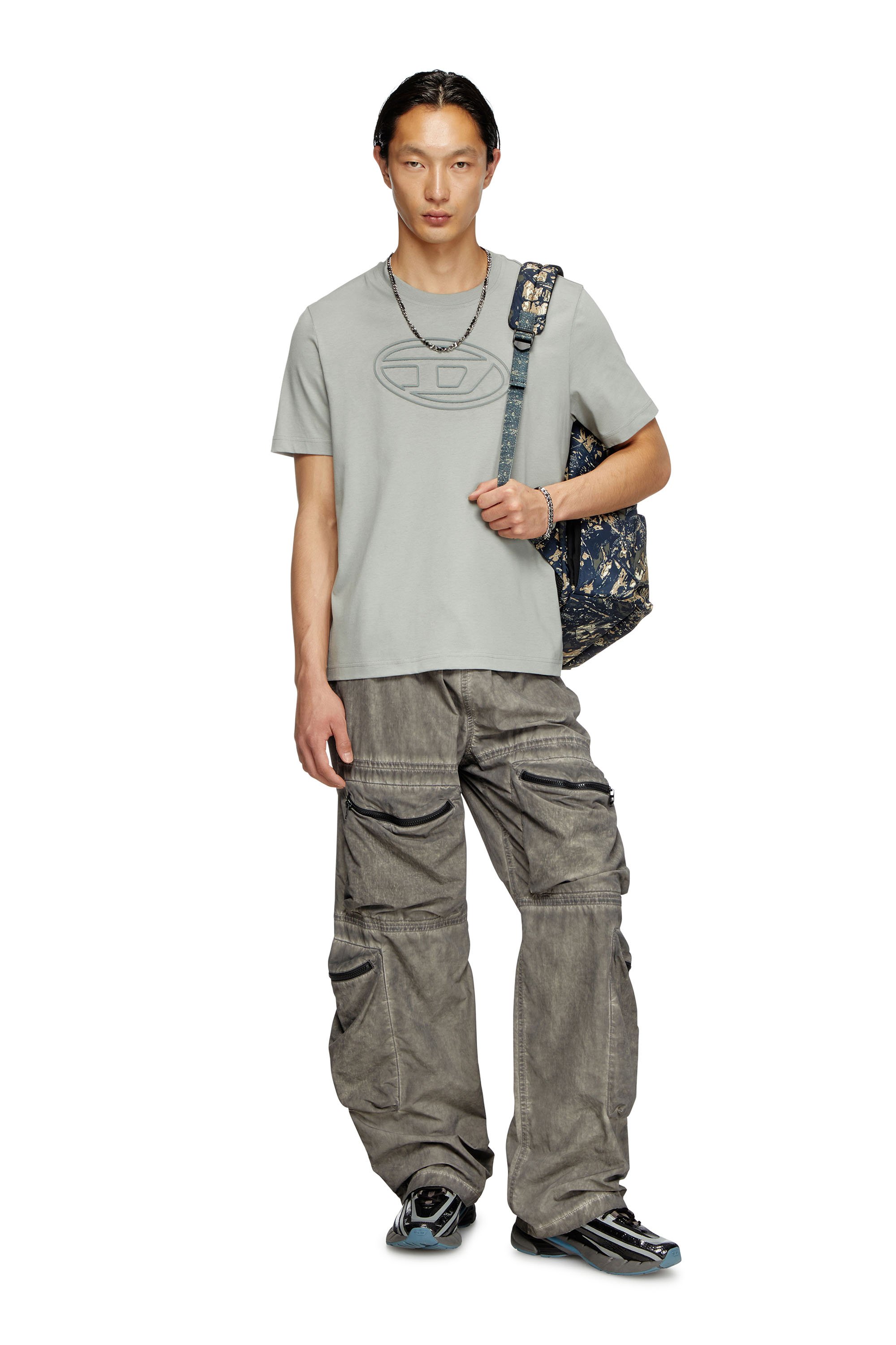 【美品】DIESEL ディーゼル リュック バックパック シルバー グレー DIESELのバックパック/リュック（シルバー系）を使った人気