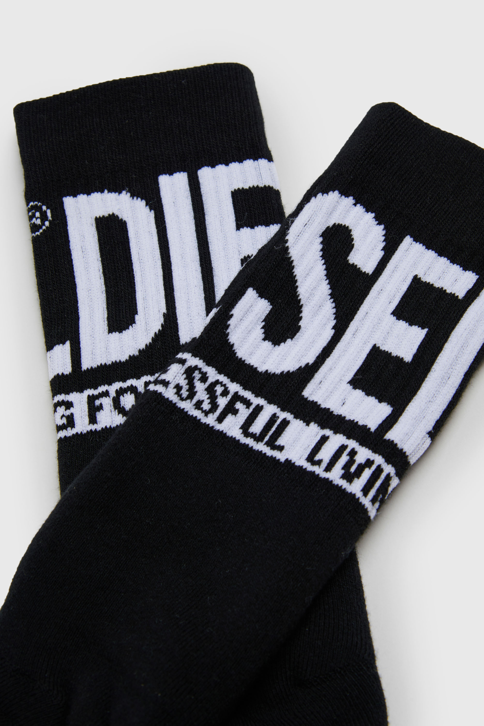 Diesel - SKM-ZRAYBIPACK, Male's ソックスセットロゴ in ブラック - 2