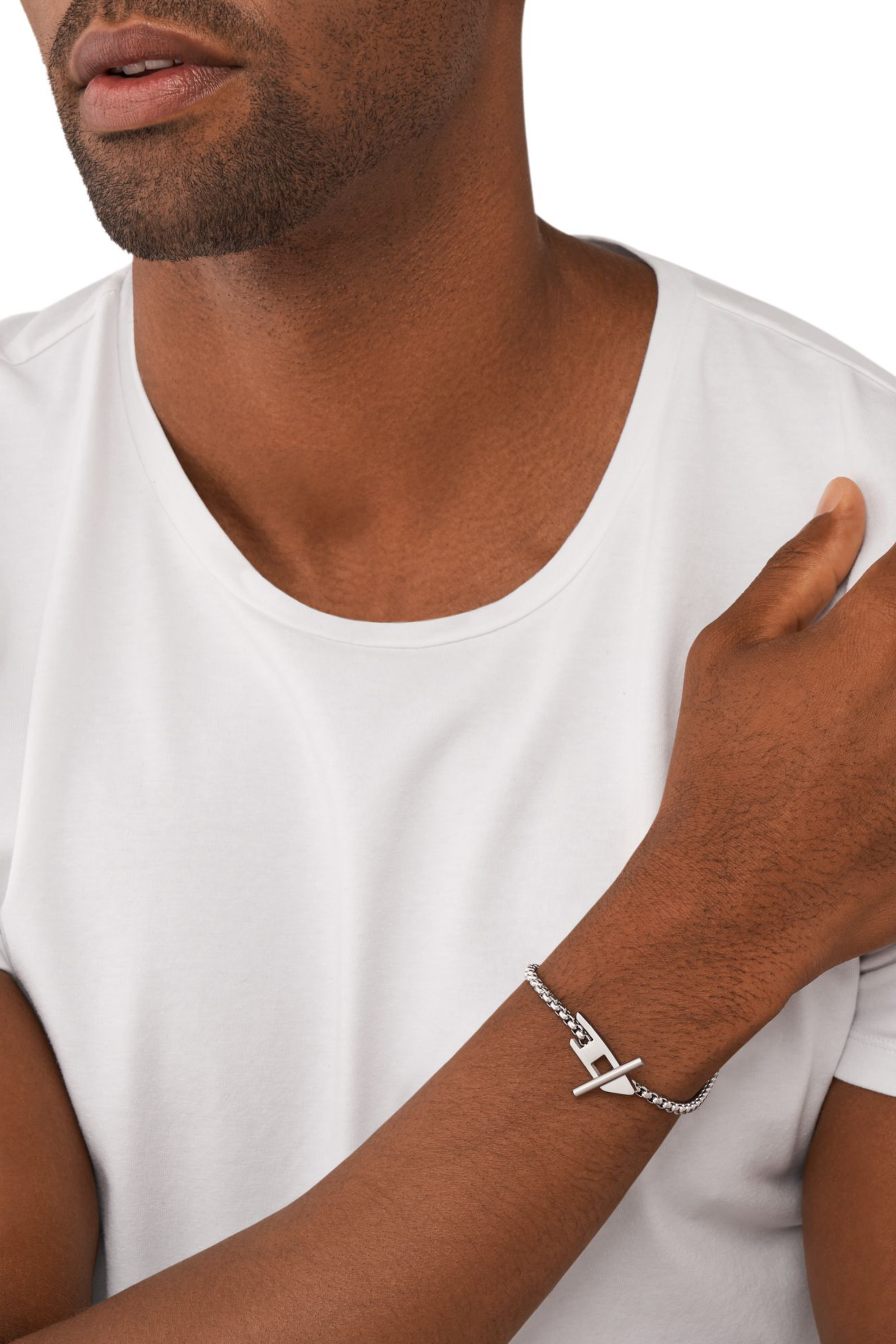 Diesel - DX1476, Unisex's ブレスレット in シルバー - 4