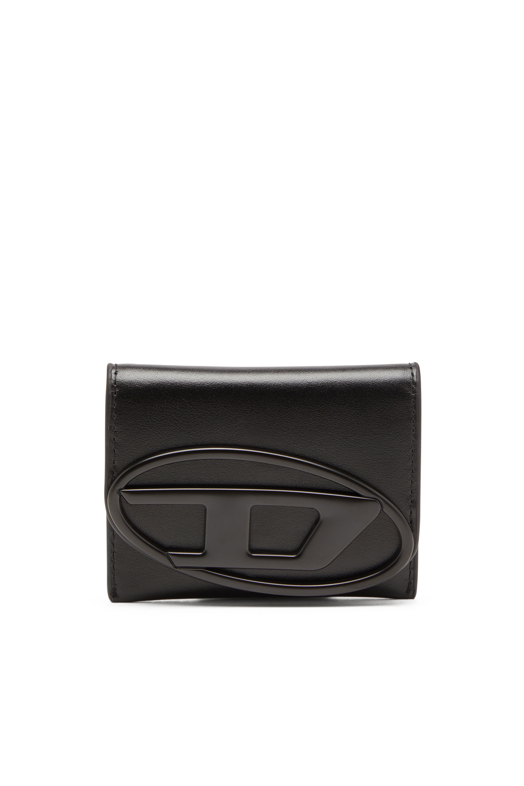 Diesel - HOLI-D CARD HOLDER S, Unisex's Bi-fold card holder in smooth leather in ブラック - 1