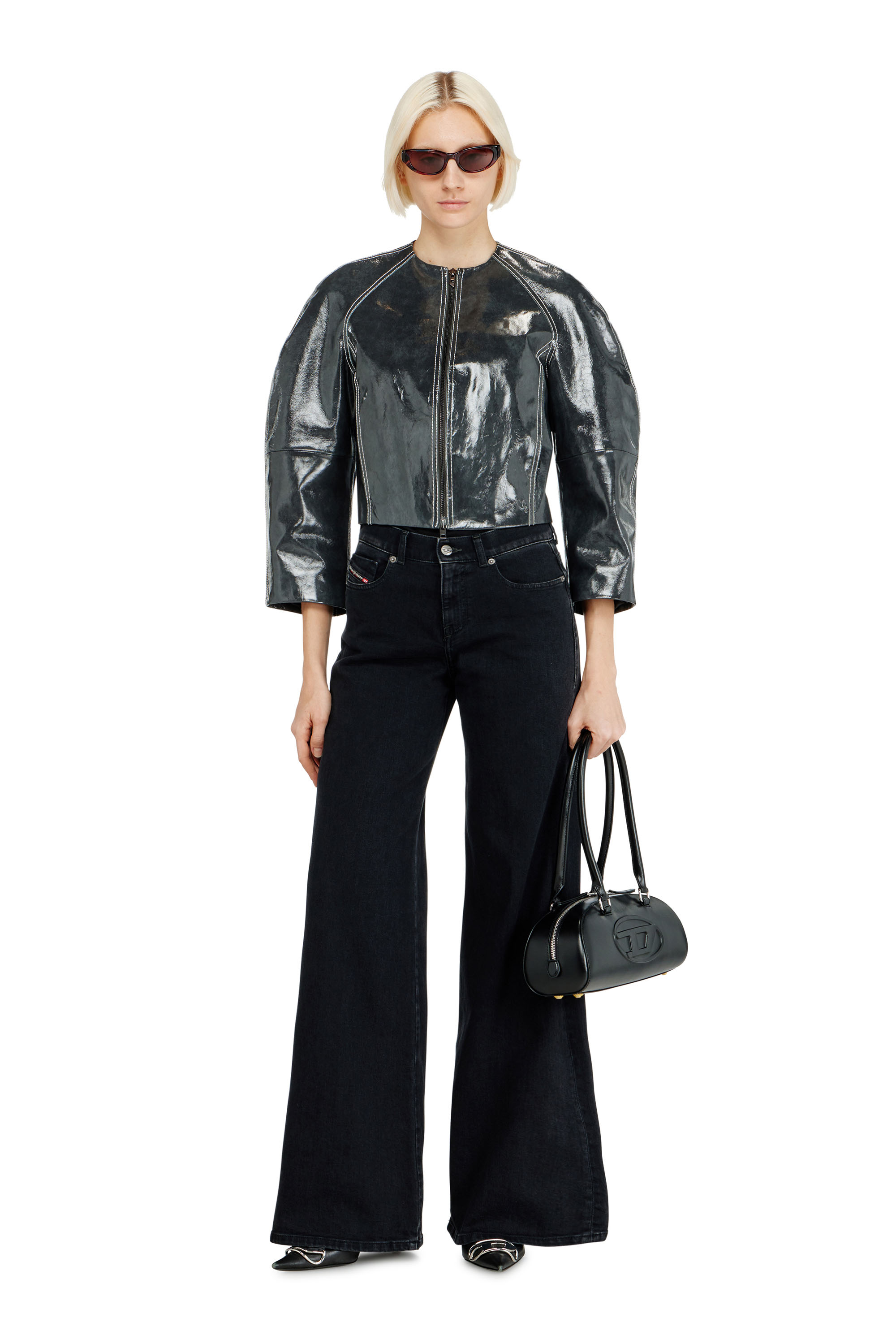 Diesel - Female's Flare Jeans 1978 D-Akemi 09N89, ブラック/ダークグレー - 1