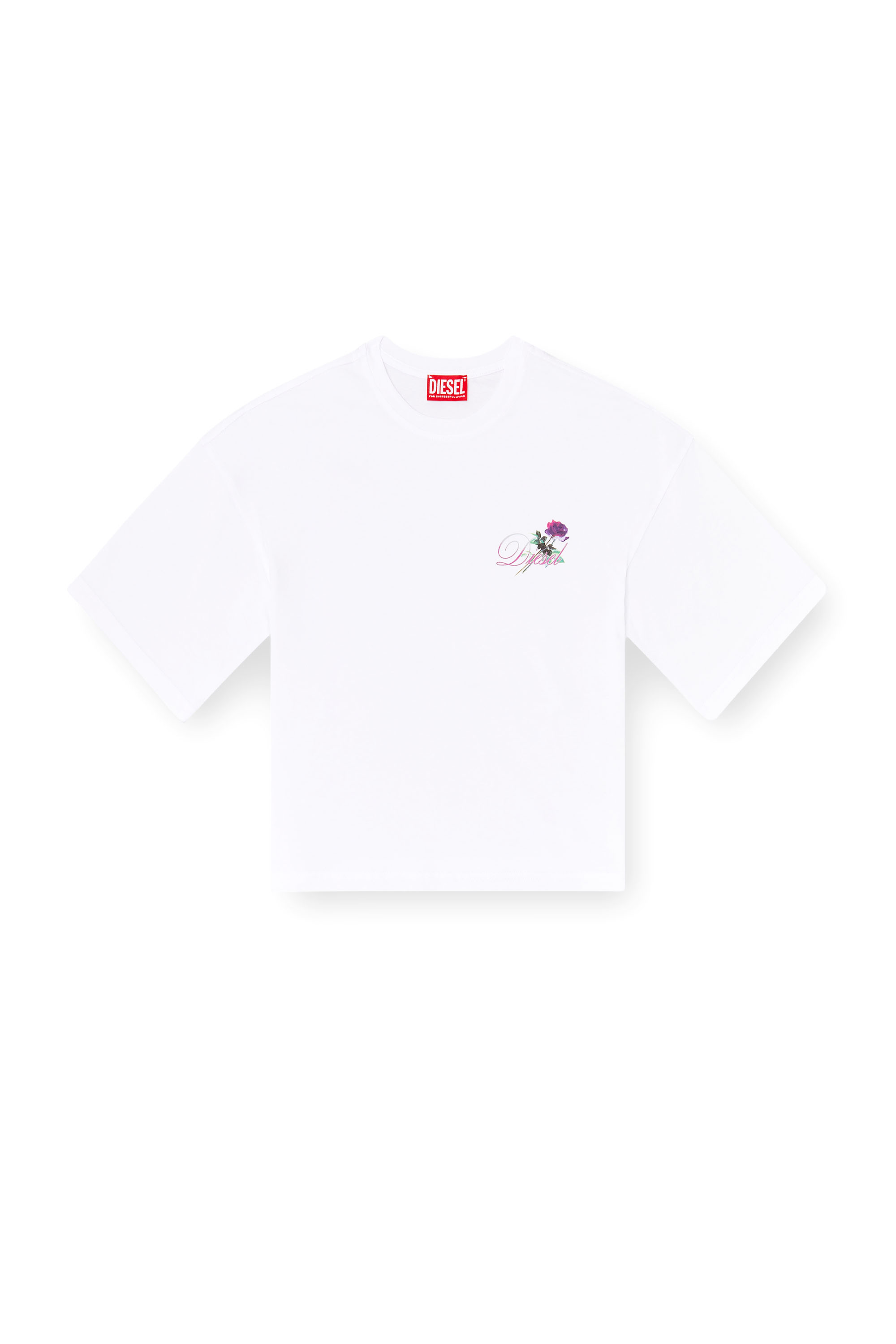 Diesel - T-CROPYN, Female's Jersey T-shirt with embroidery in null - 2