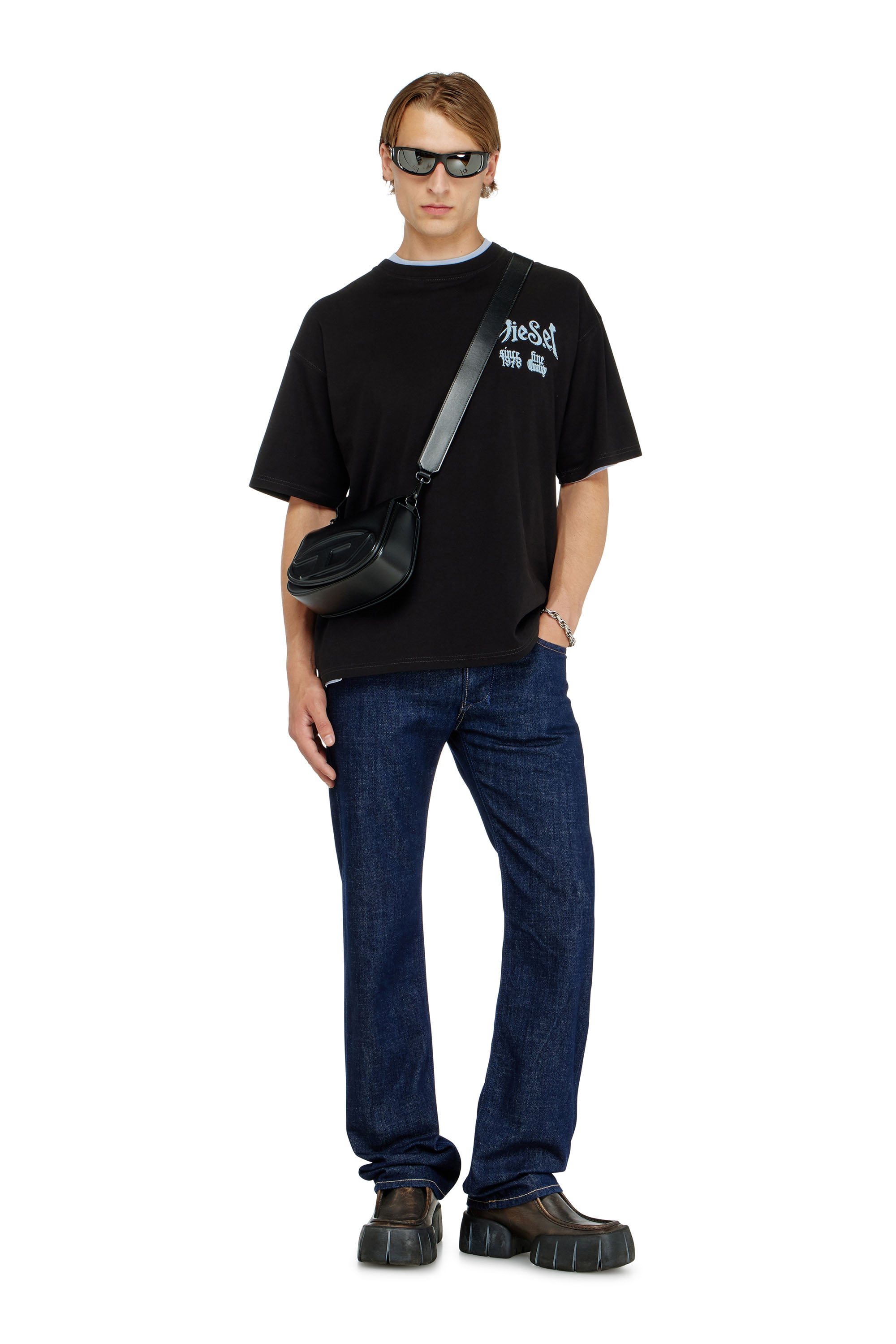 Diesel - T-BOXT-AA2, Male's Tシャツ in ブラック - 2