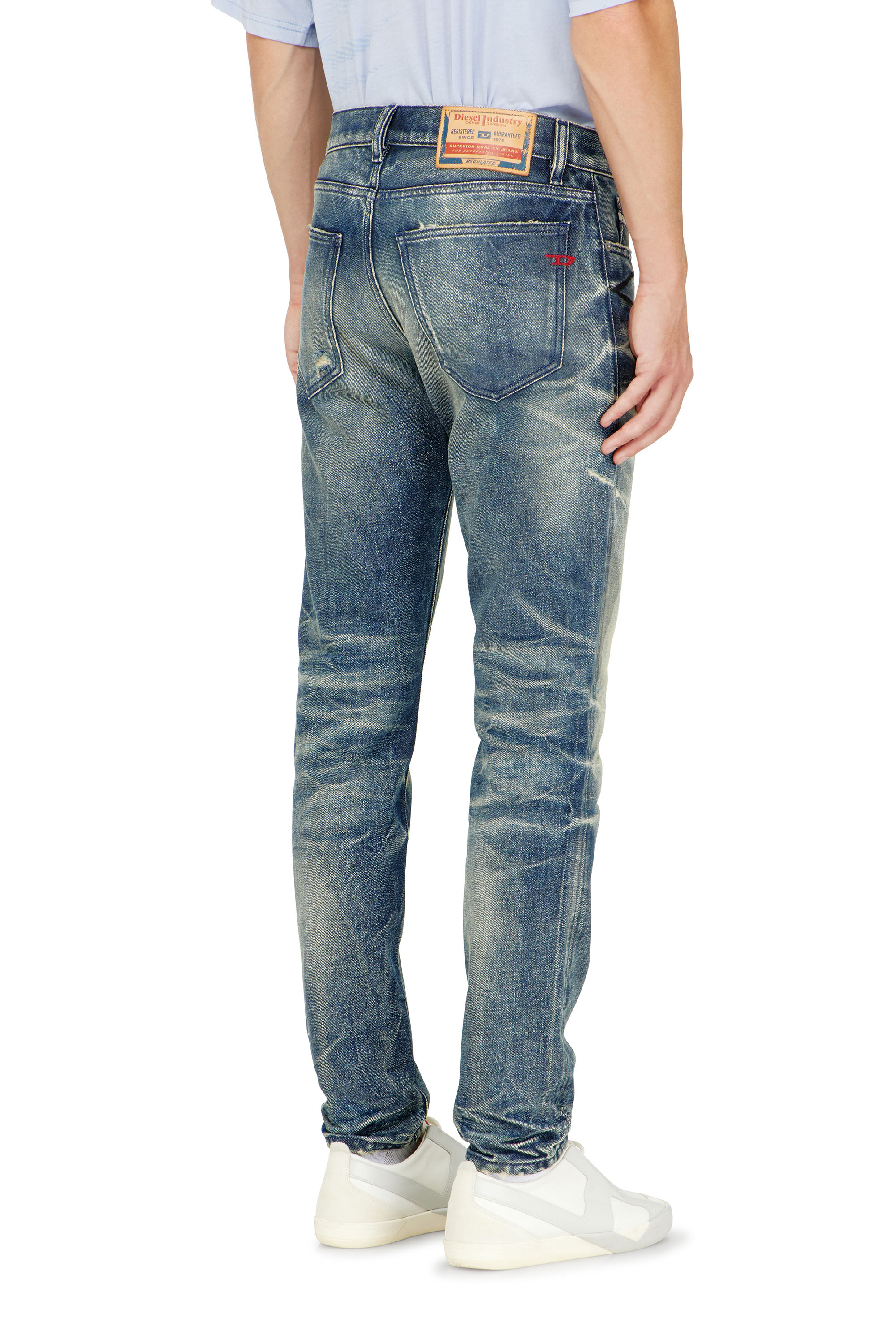 Diesel - Male's Slim Jeans 2019 D-Strukt 09P36, ミディアムブルー - 3