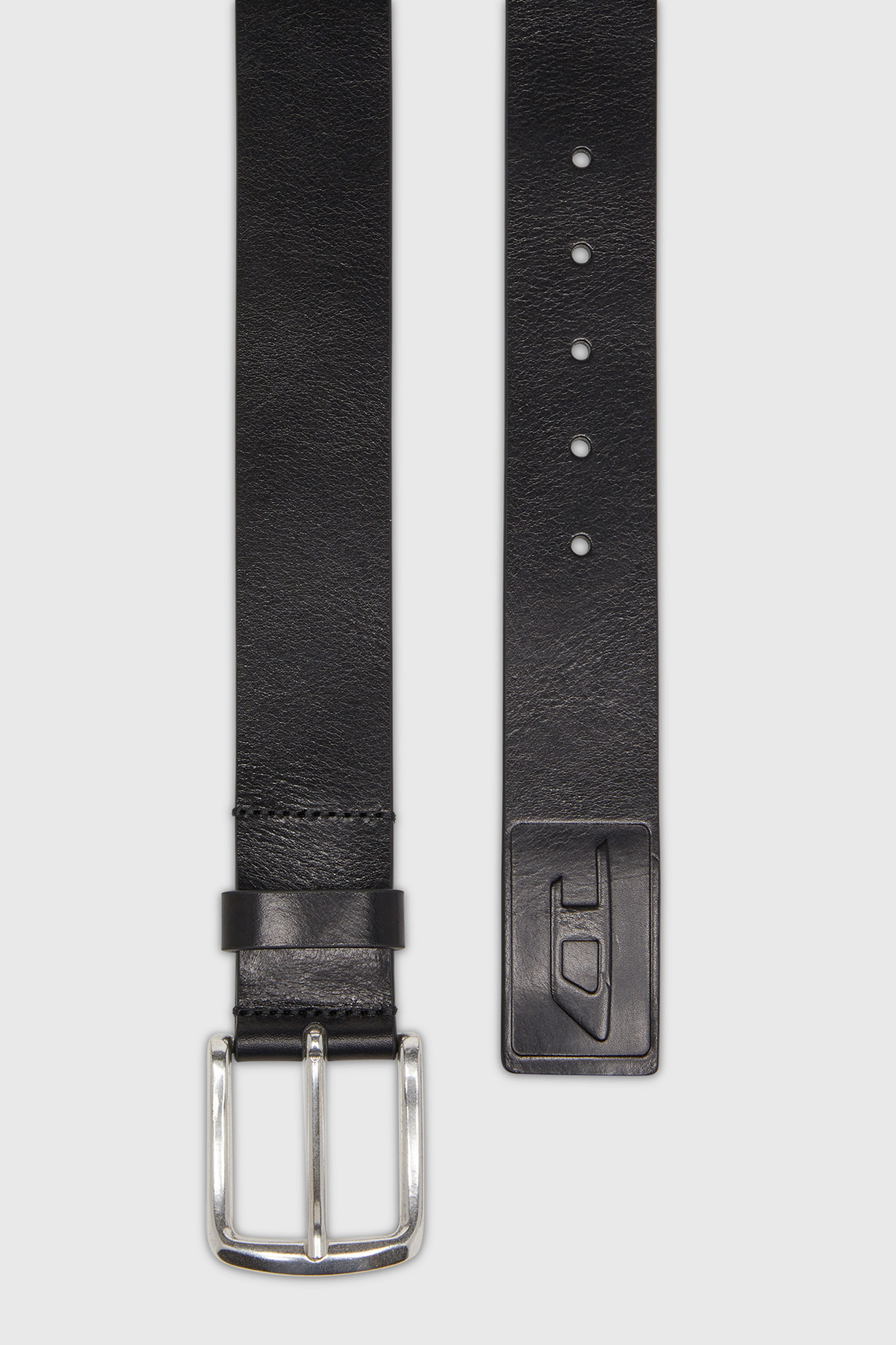 Diesel - B-FLAG-D EMBOSSED, Male's レザーベルト in ブラック - 2