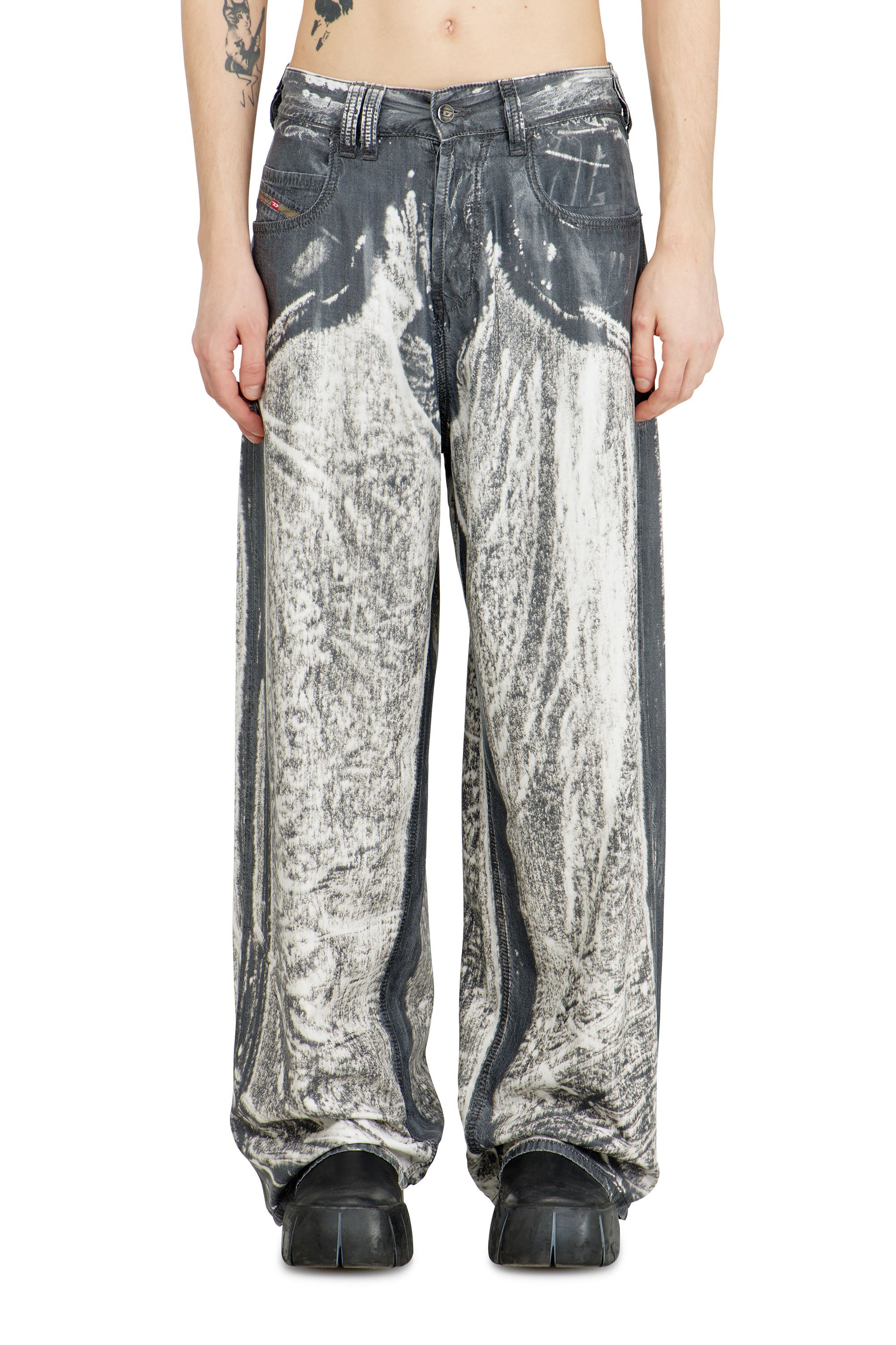 Diesel - Unisex's Relaxed Jeans 1997 D-Enim-M 068XJ, グレー - 3