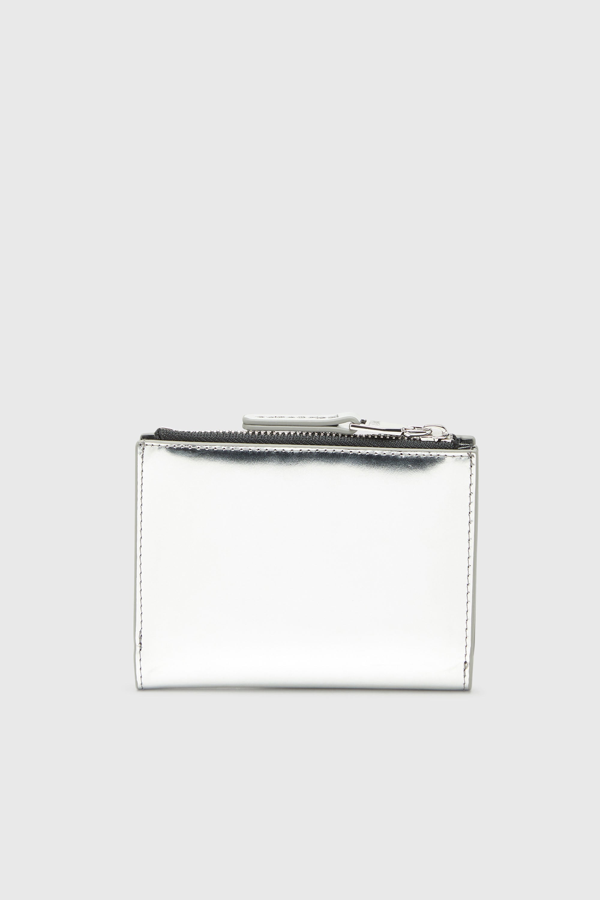 Diesel - 1DR BI FOLD ZIP II, Female's 二つ折りウォレット in シルバー - 2
