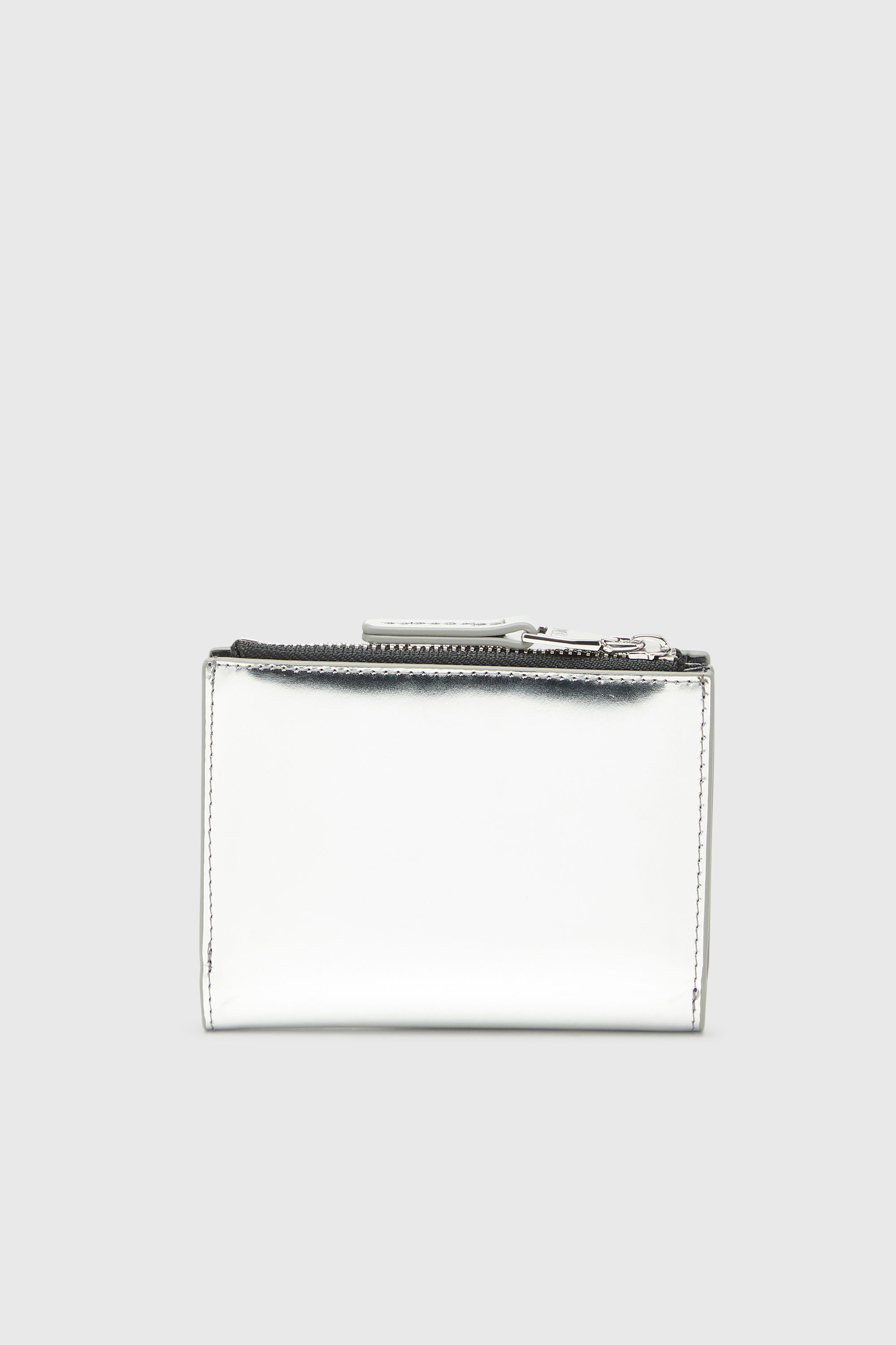 Diesel - 1DR BI FOLD ZIP II, Female's 二つ折りウォレット in シルバー - 2