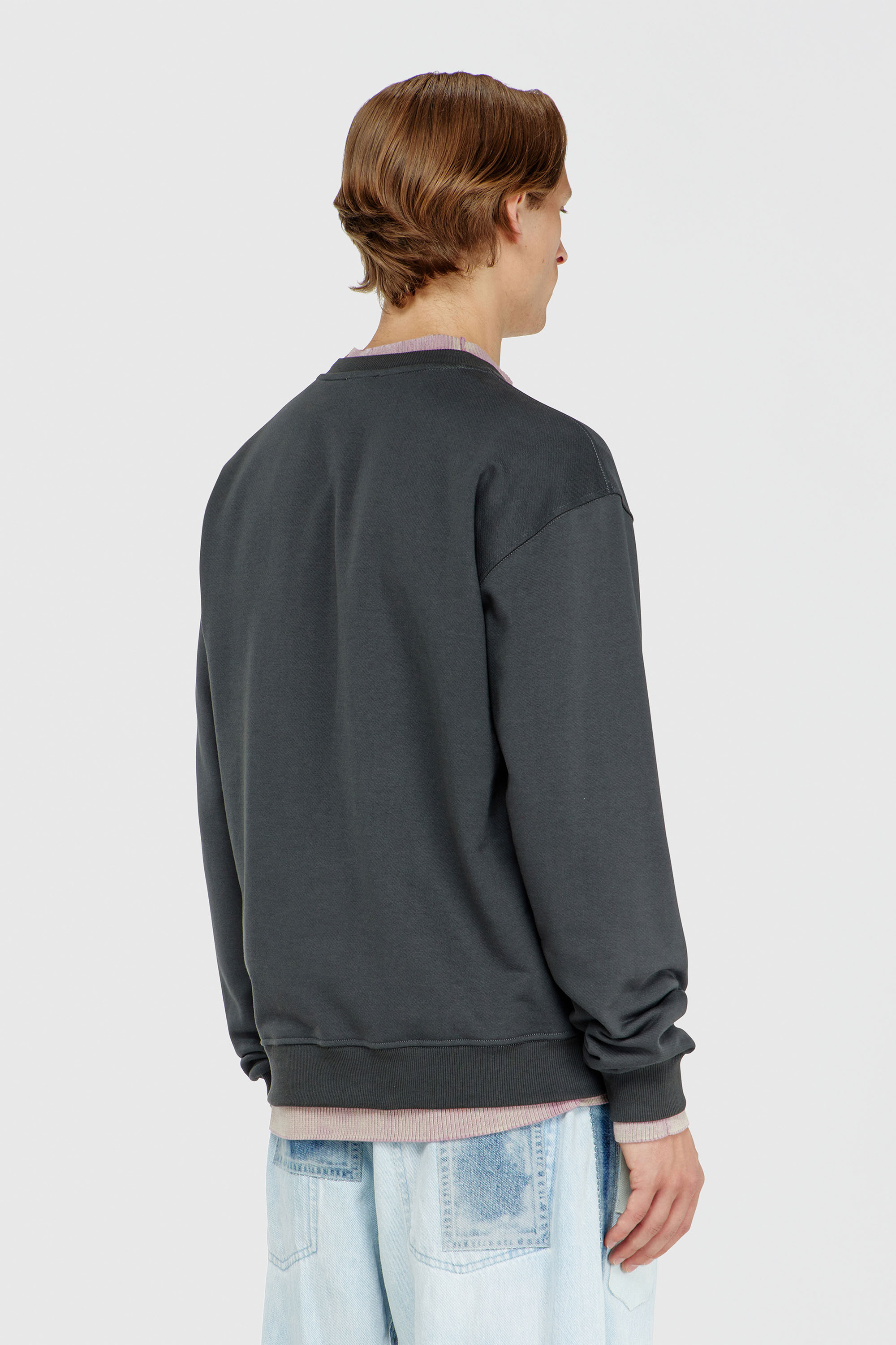 Diesel - S-NORM-AA2, Male's プルオーバースウェット in グレー - 4