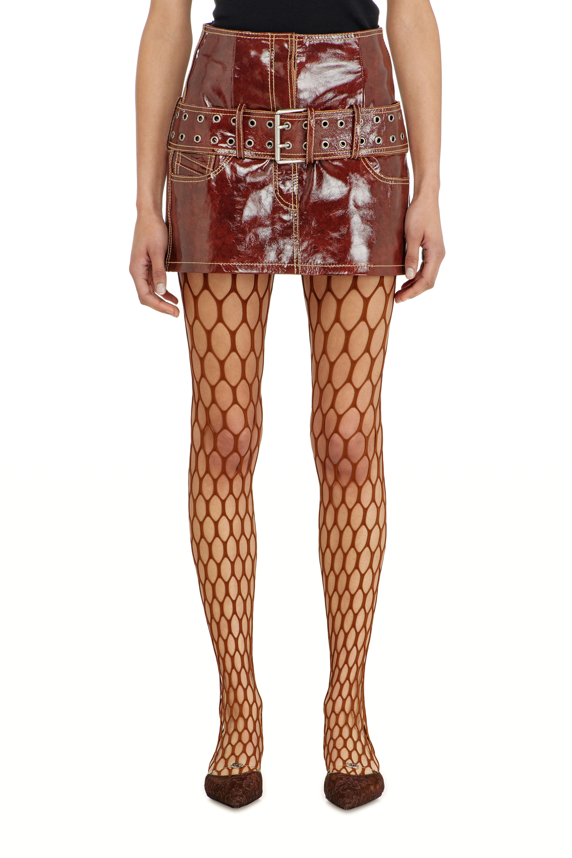 Diesel - L-EVANT, Female's レザースカート in null - 2