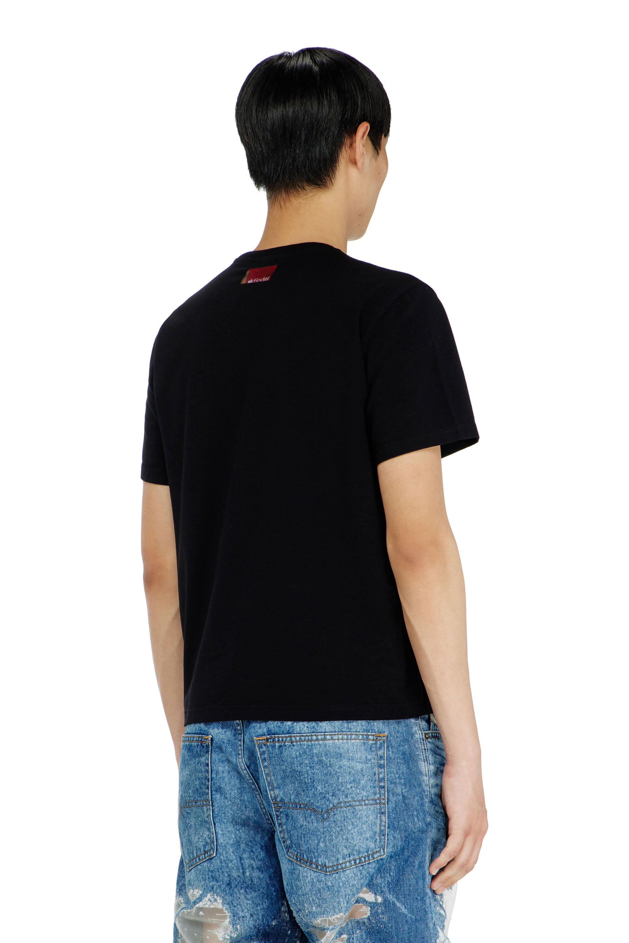 Diesel - PR-T-NOTS-CHI-R, Unisex's T-shirt with For Successful Loving logo in ブラック - 2