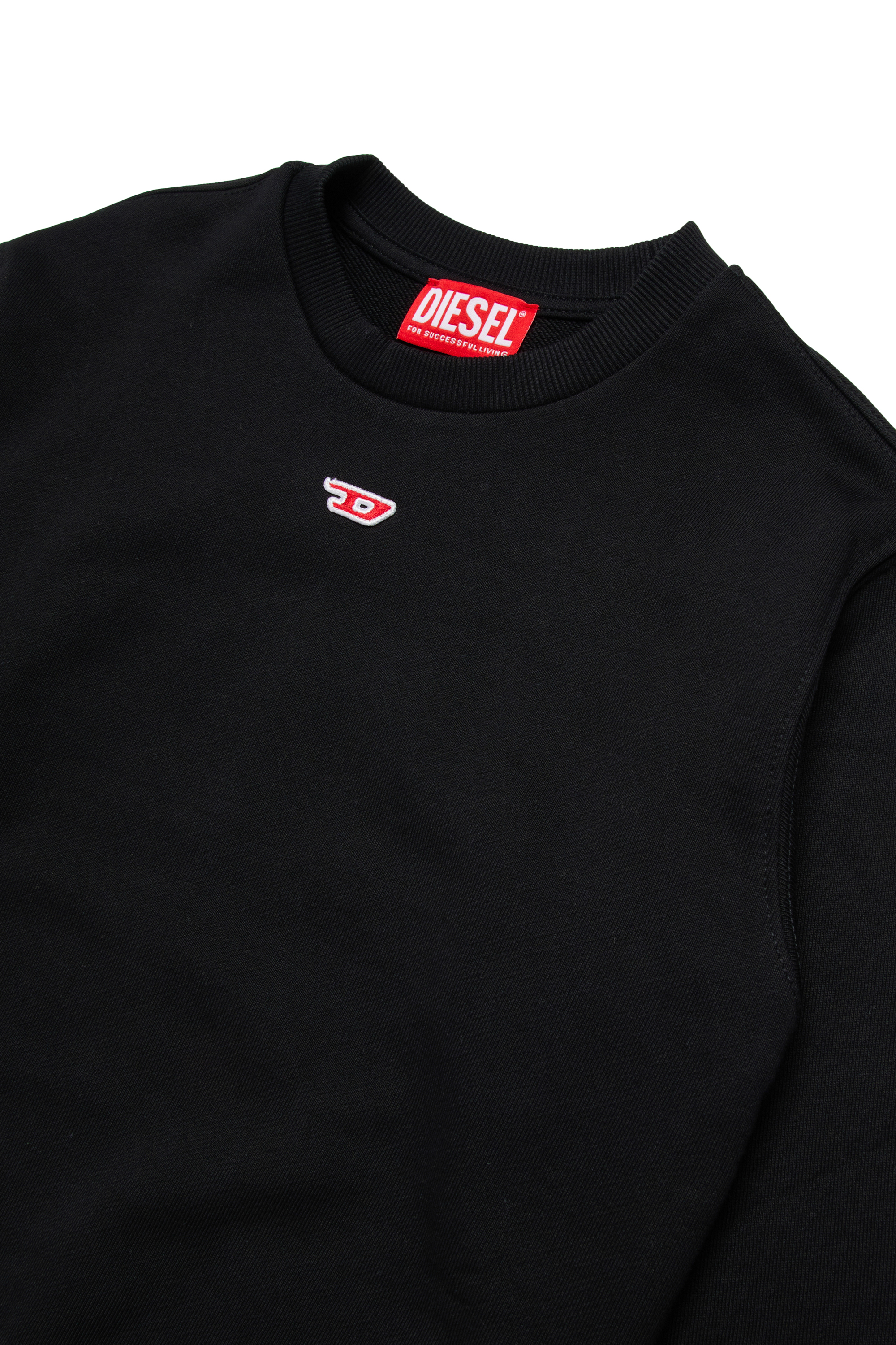 Diesel - SGINND OVER, Unisex's Sweatshirt with D logo in ブラック - 3