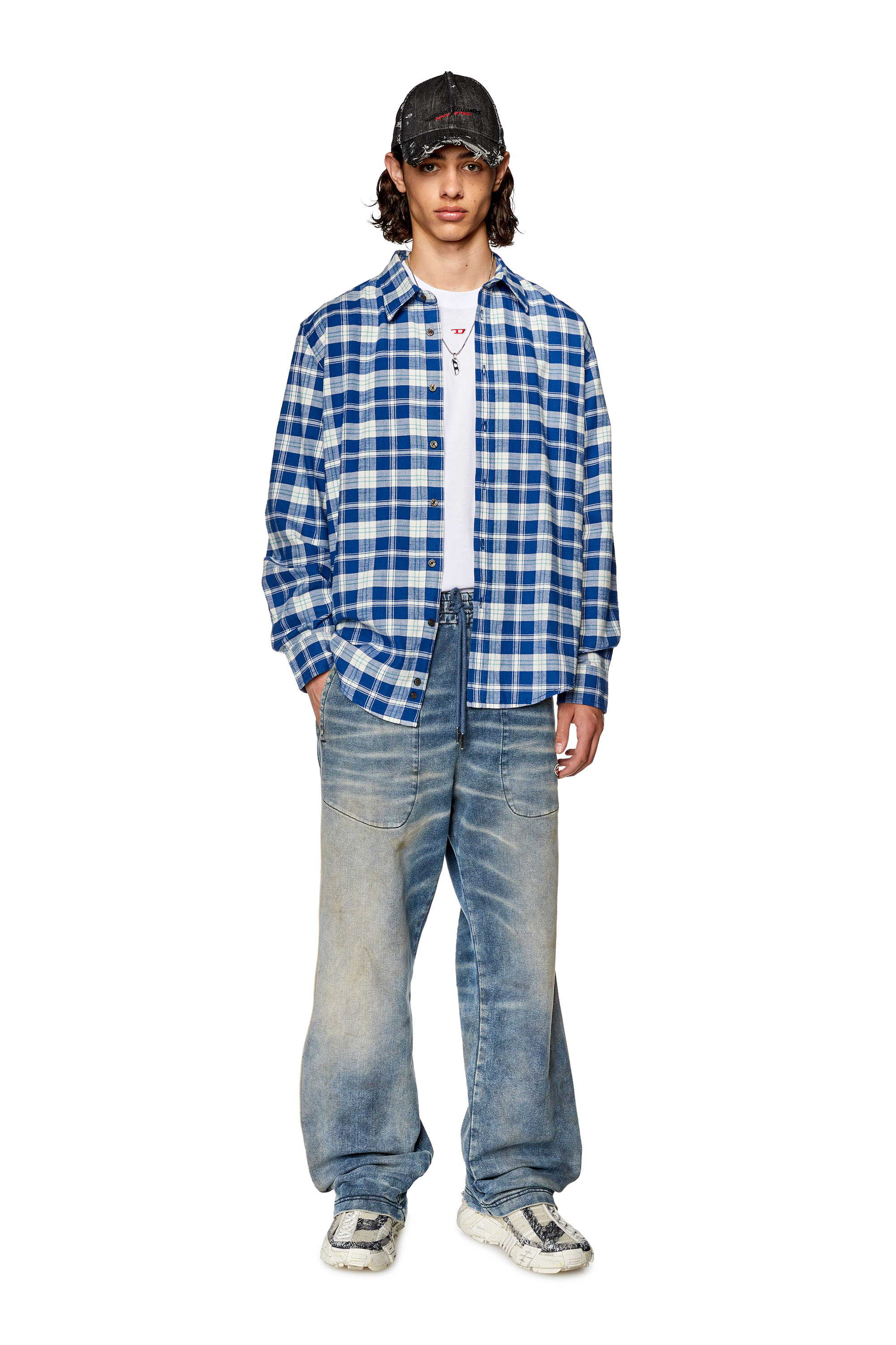 Diesel - S-UMBE-CHECK-NW, ブルー/ホワイト - Image 4